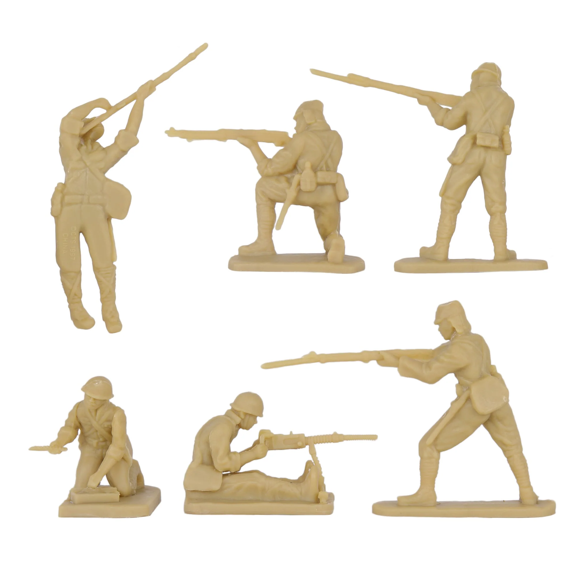 BMC CTS WW2 Japanese Plastic Army Men - 24pc Tan Imperial Japan Soldier Figures - Image 5