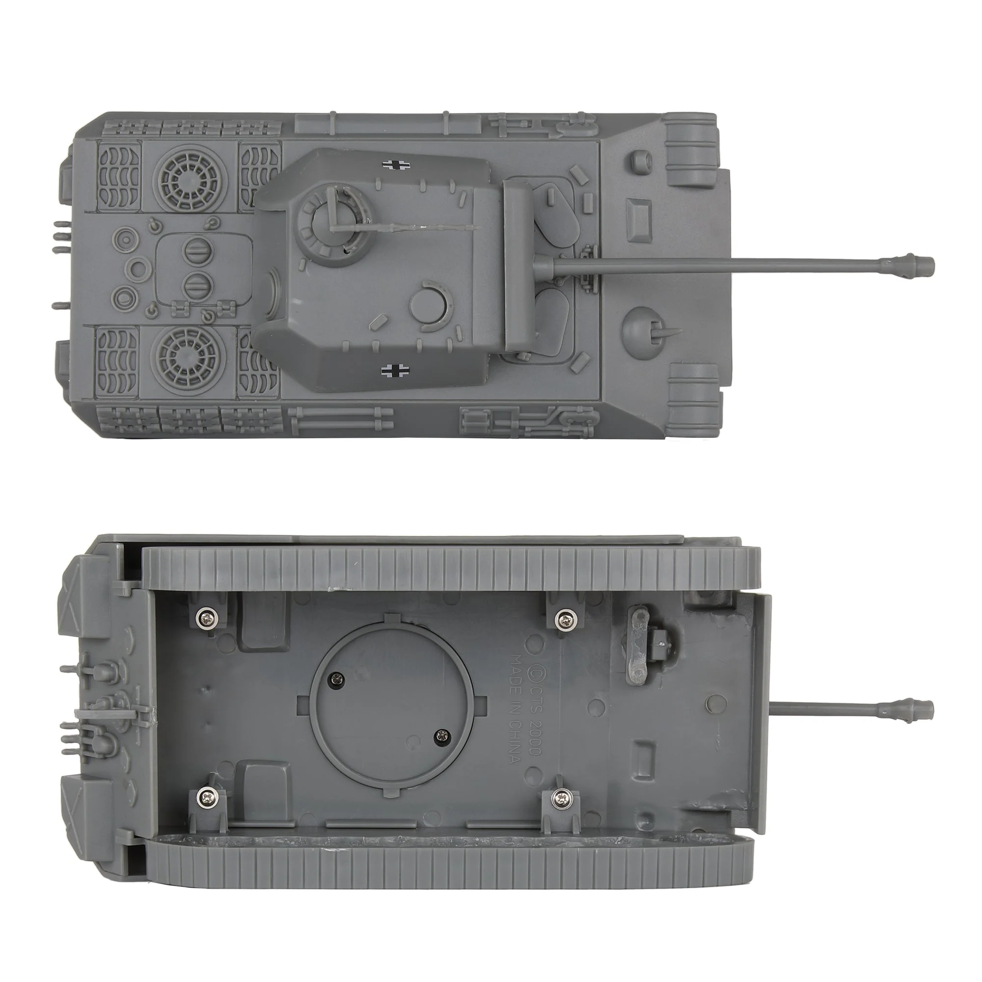 BMC CTS WW2 German Panther V Tank - Gray 1-38 Plastic Army Men Military Vehicle - Image 3
