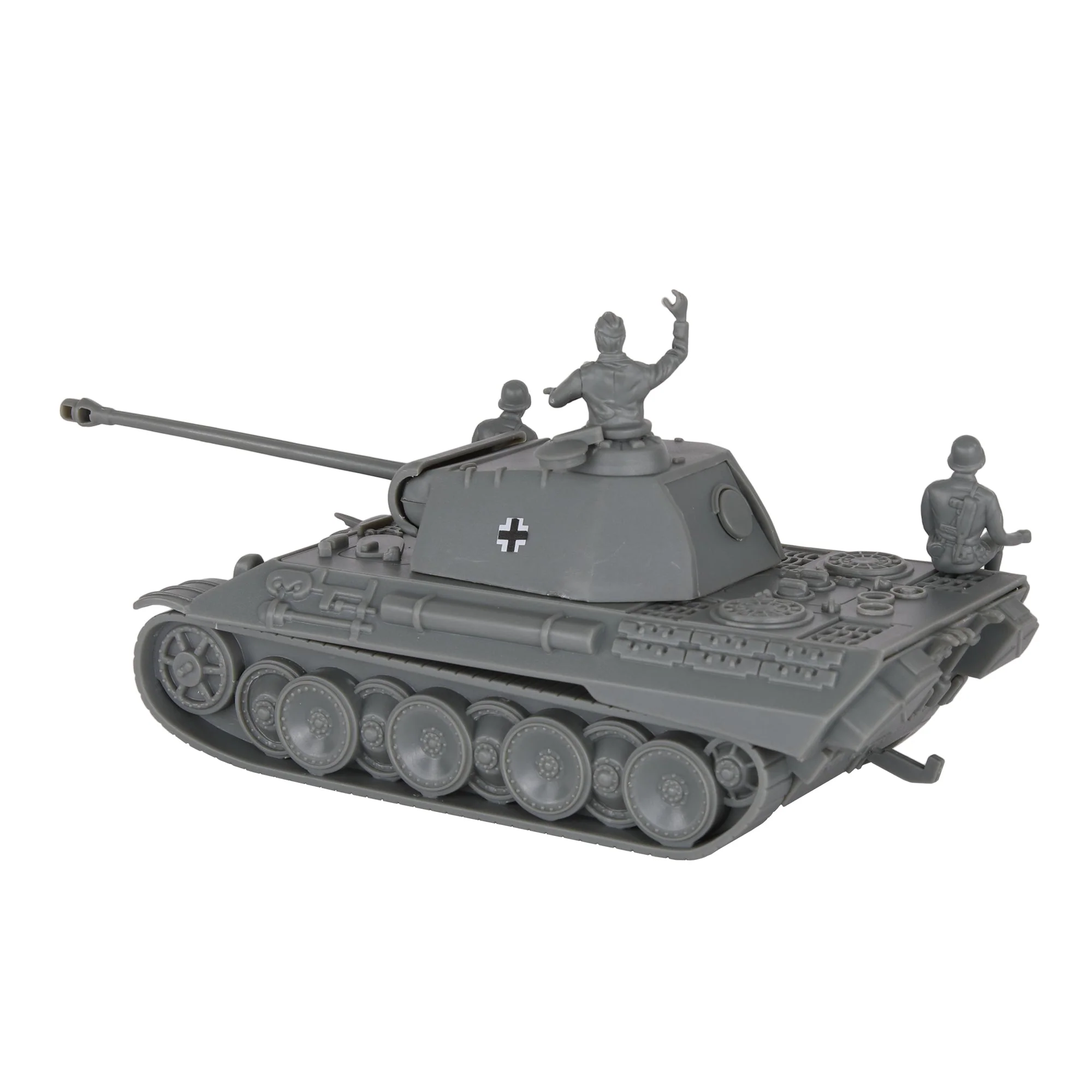 BMC CTS WW2 German Panther V Tank - Gray 1-38 Plastic Army Men Military Vehicle - Image 4