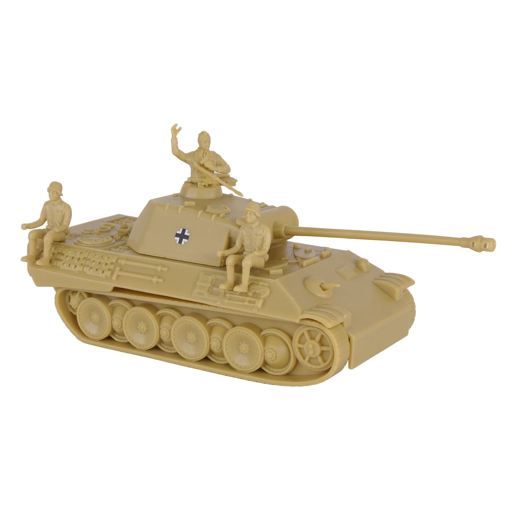 BMC CTS WW2 German Panther V Tank - Tan 1-38 Plastic Army Men Military Vehicle