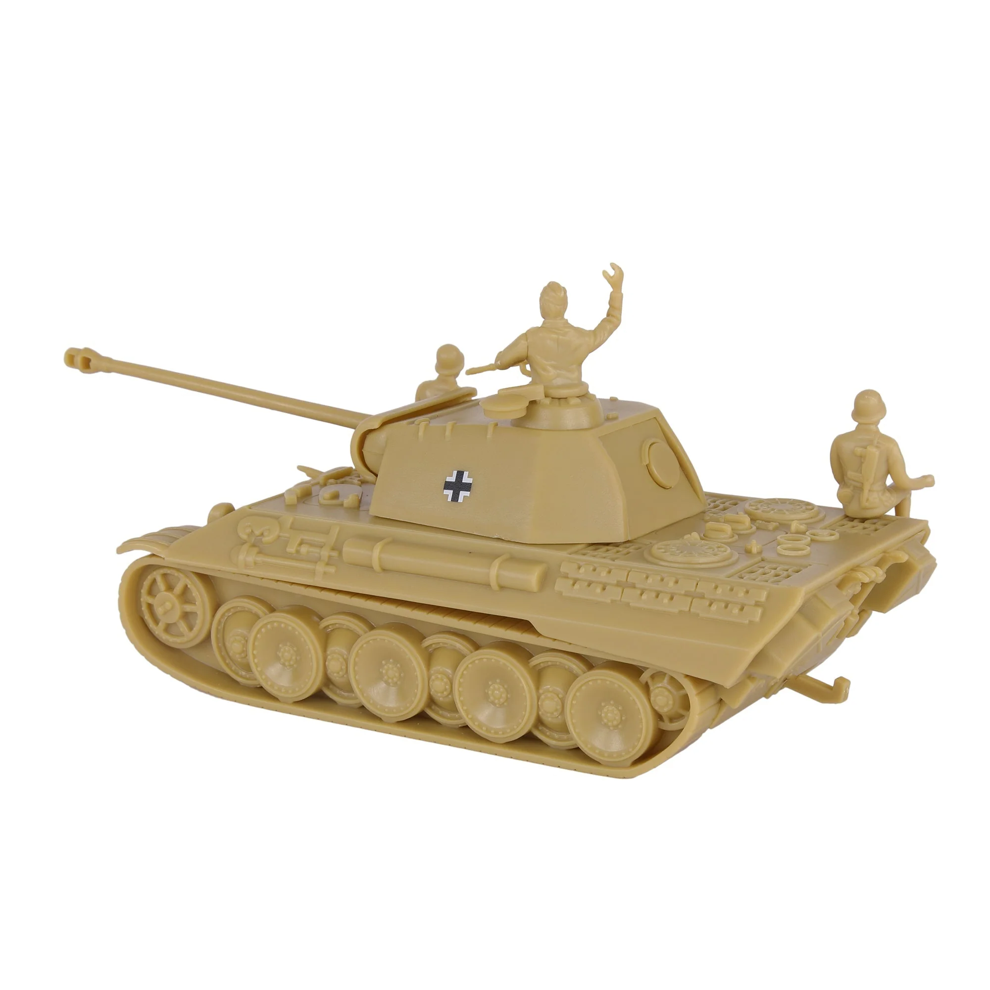 BMC CTS WW2 German Panther V Tank - Tan 1-38 Plastic Army Men Military Vehicle - Image 4