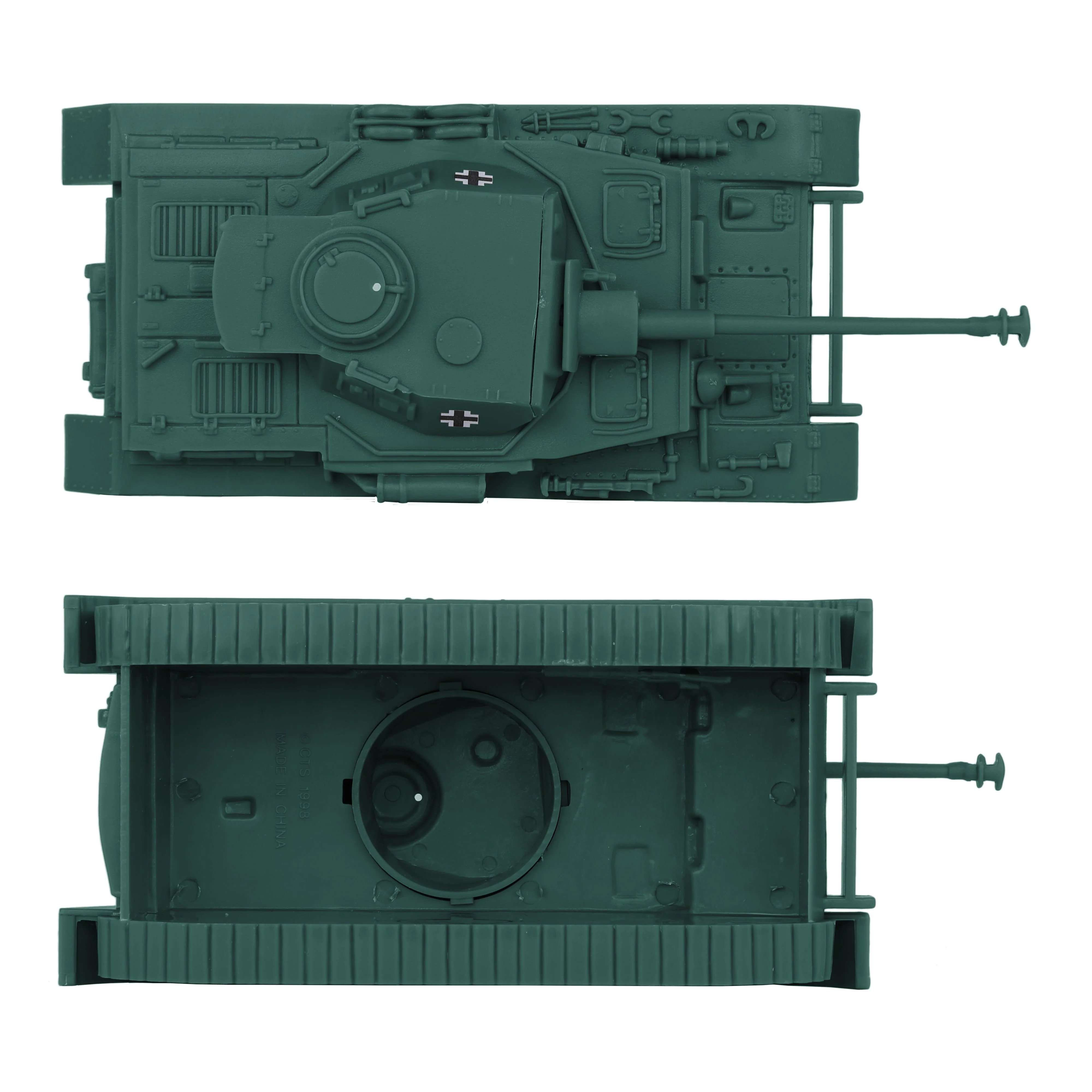 BMC CTS WW2 German Panzer IV Tank - Forest-Green Plastic Army Military Vehicle - Image 4