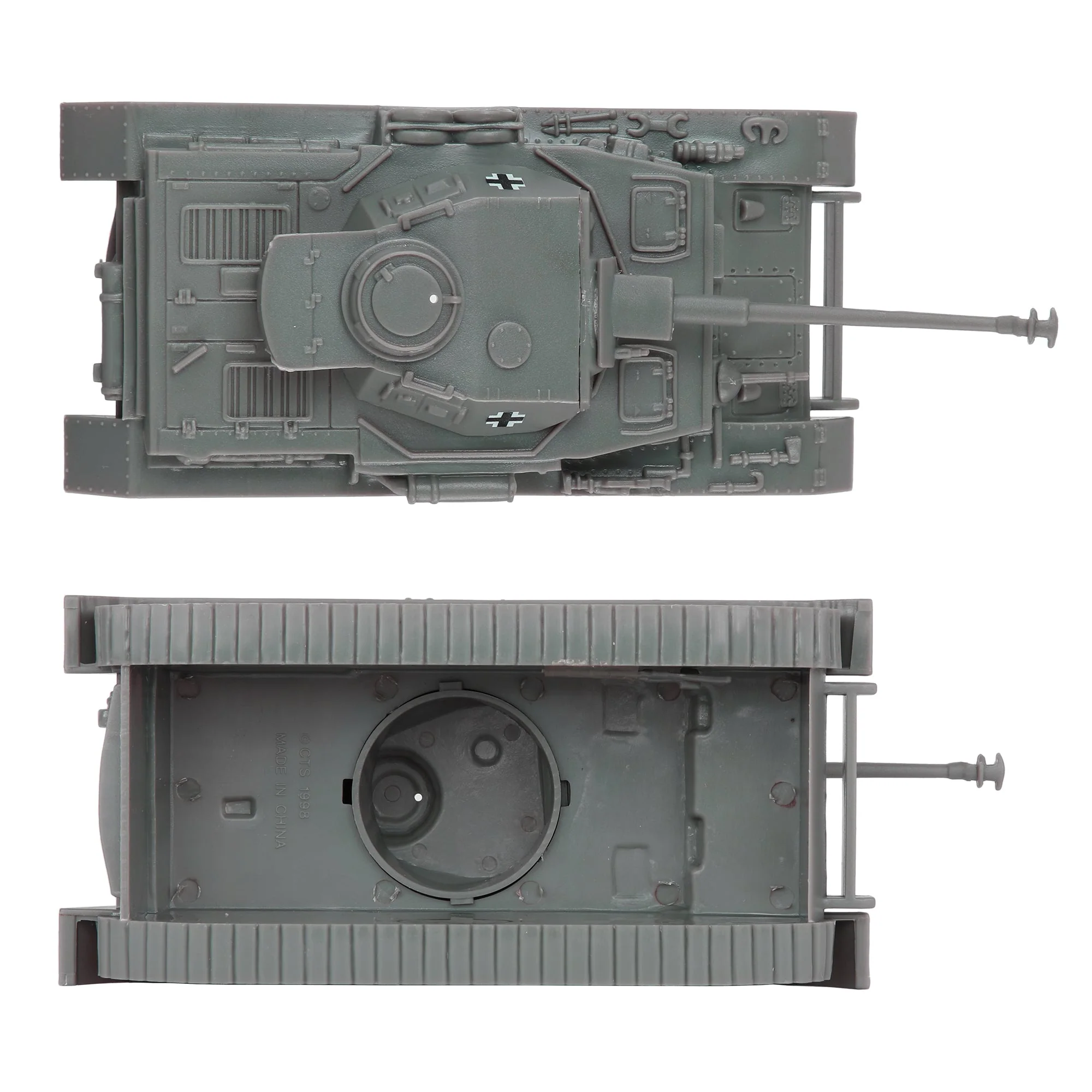 BMC CTS WW2 German Panzer IV Tank - Gray 1-38 Plastic Army Military Vehicle - Image 4