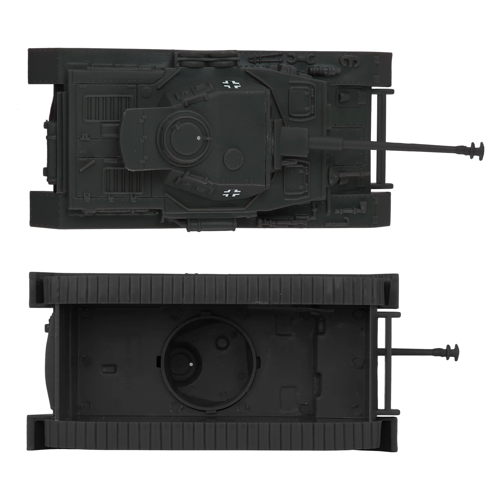 BMC CTS WW2 German Panzer IV Tank - Dark Gray 1-38 Plastic Army Military Vehicle - Image 4
