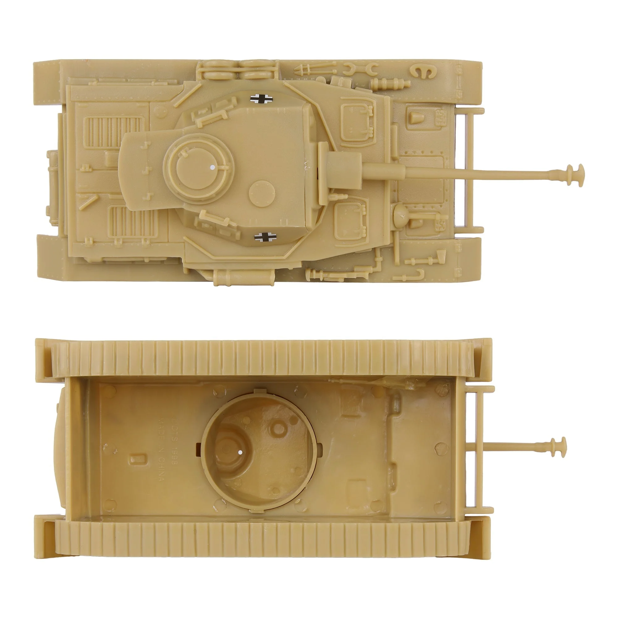 BMC CTS WW2 German Panzer IV Tank - Tan 1-38 Plastic Army Military Vehicle - Image 4