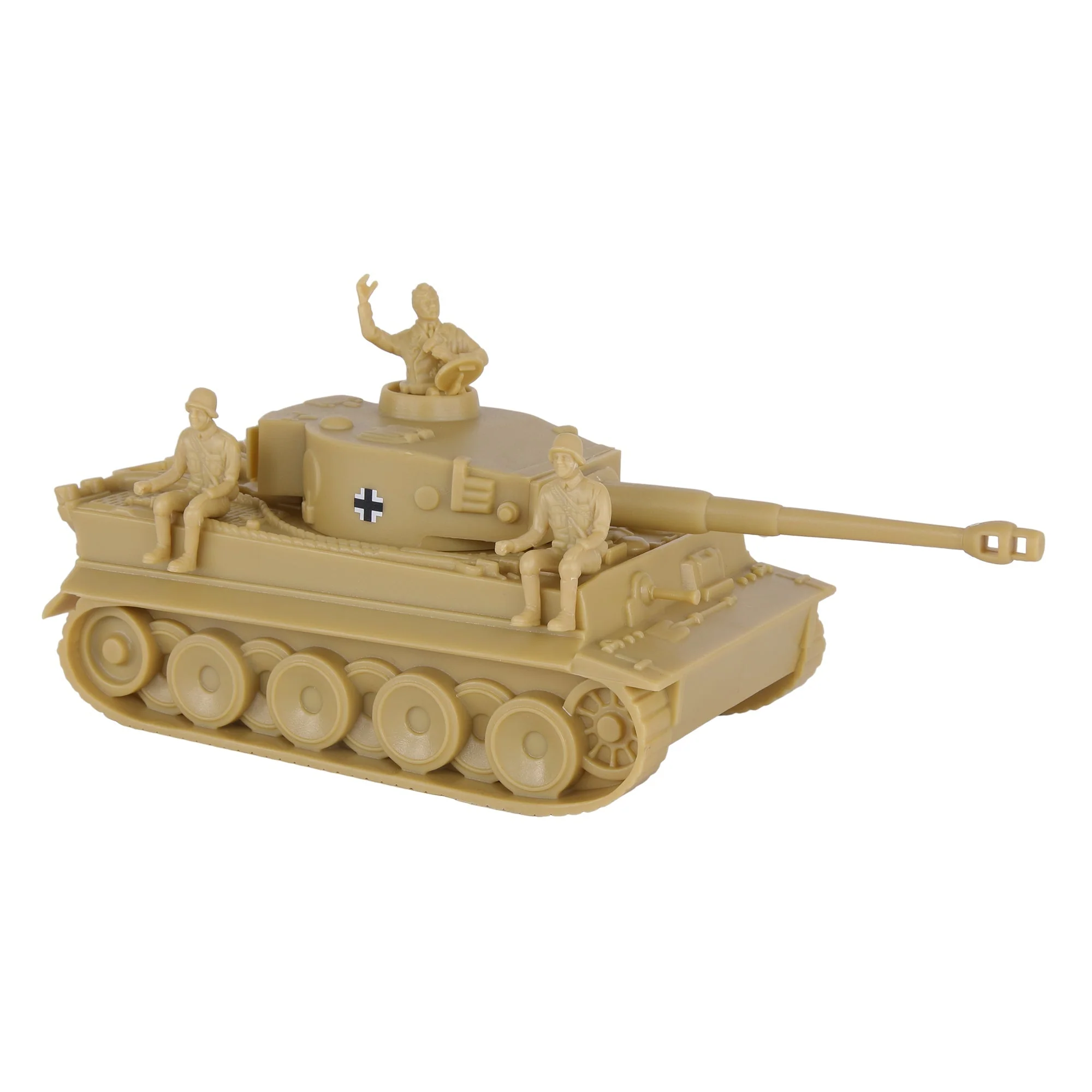 BMC CTS WW2 German Tiger I Tank - Tan 1-38 Plastic Army Men Military Vehicle