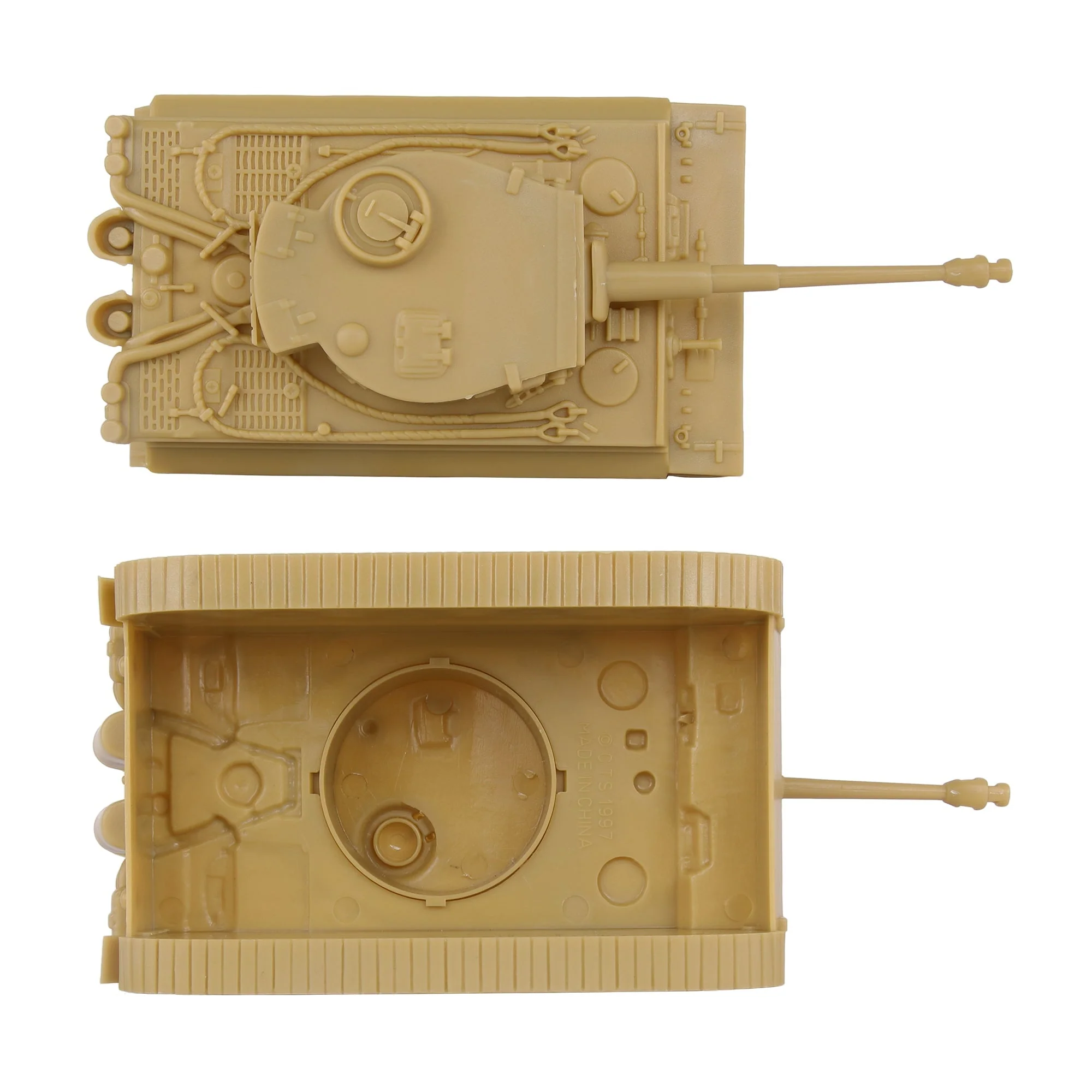 BMC CTS WW2 German Tiger I Tank - Tan 1-38 Plastic Army Men Military Vehicle - Image 3