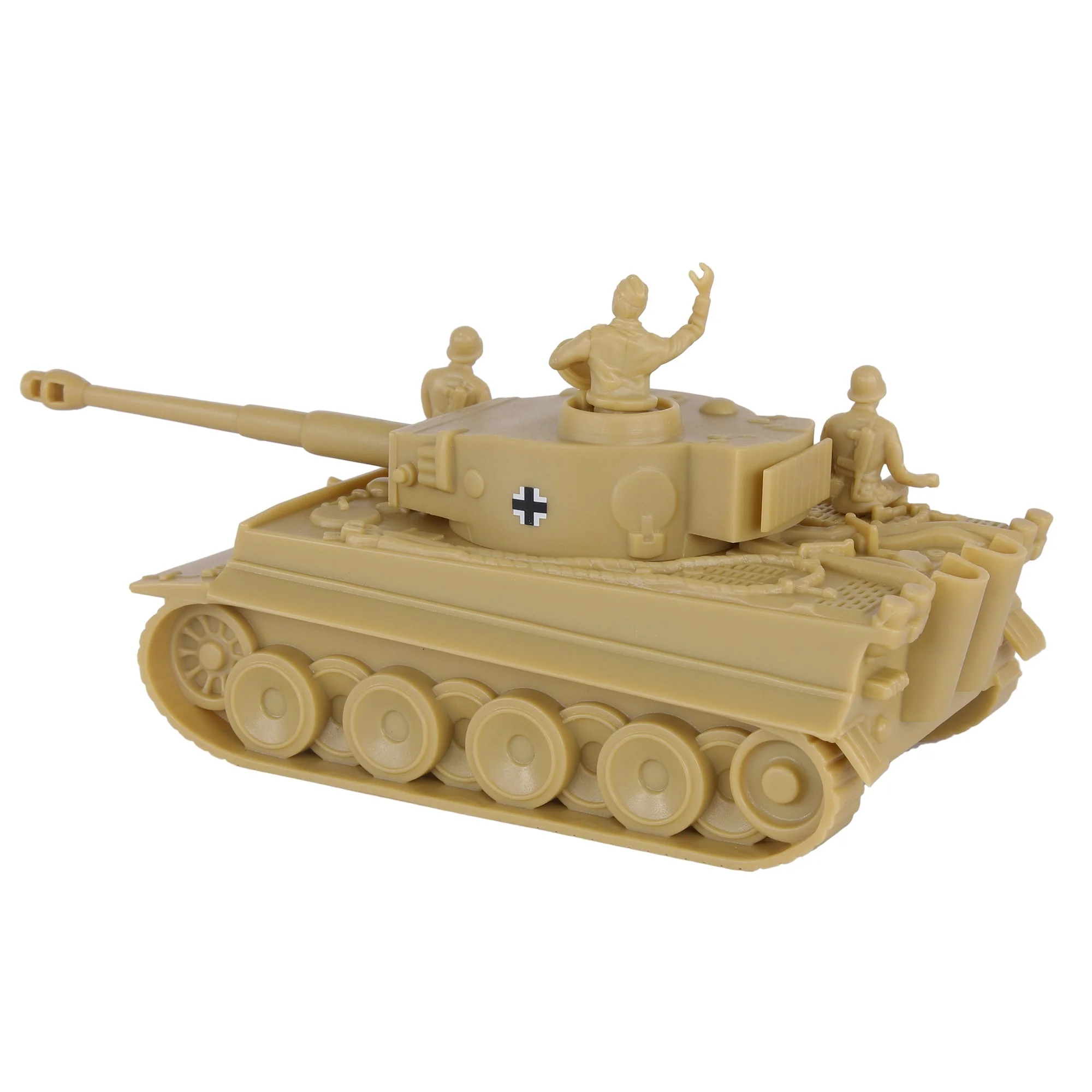 BMC CTS WW2 German Tiger I Tank - Tan 1-38 Plastic Army Men Military Vehicle - Image 4