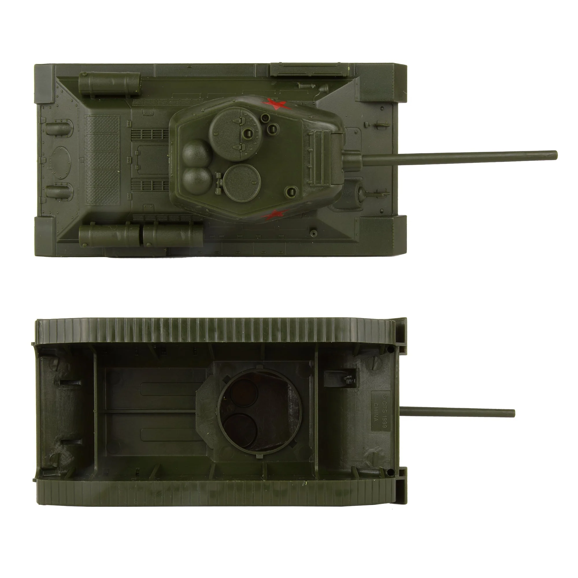 BMC CTS WW2 Soviet T-34 Tank - Olive-Green 1-40 Russian T34 Plastic Army Vehicle - Image 5