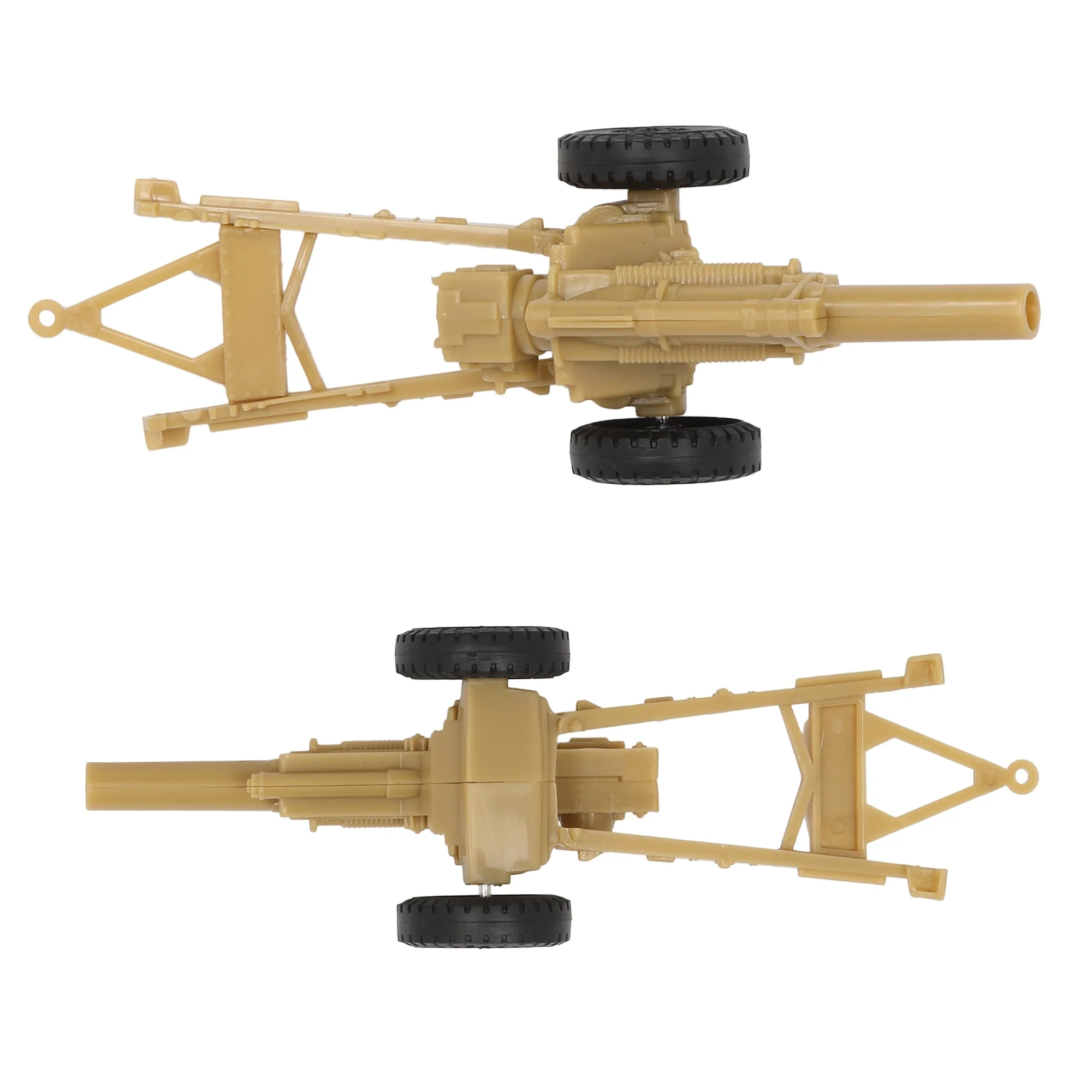 BMC CTS WW2 US Howitzer Artillery & Crew 12pc Tan Plastic Army Men Playset - Image 5