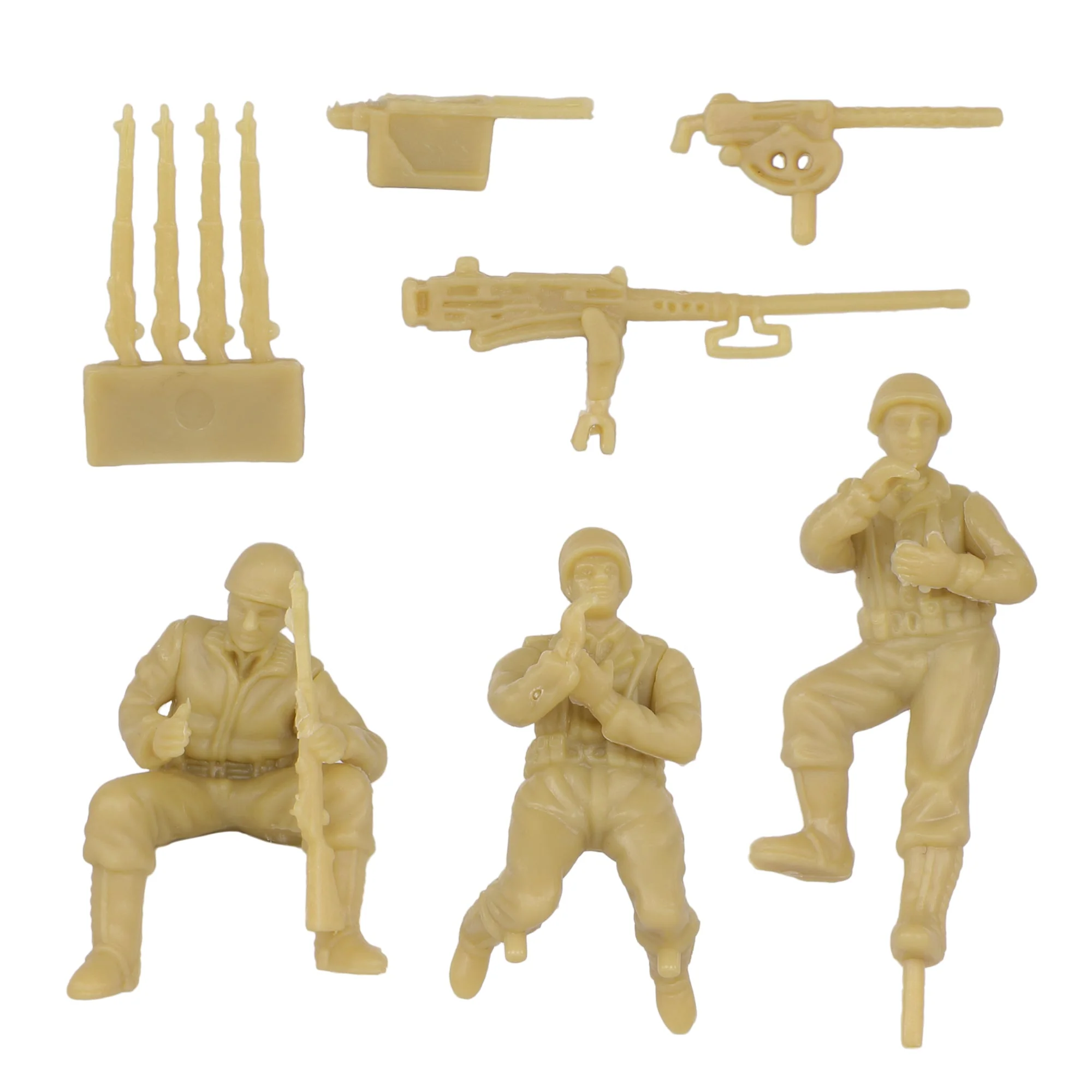 BMC CTS WW2 US M3 Halftrack - 4pc Tan Plastic Army Men Armored Vehicle - Image 3