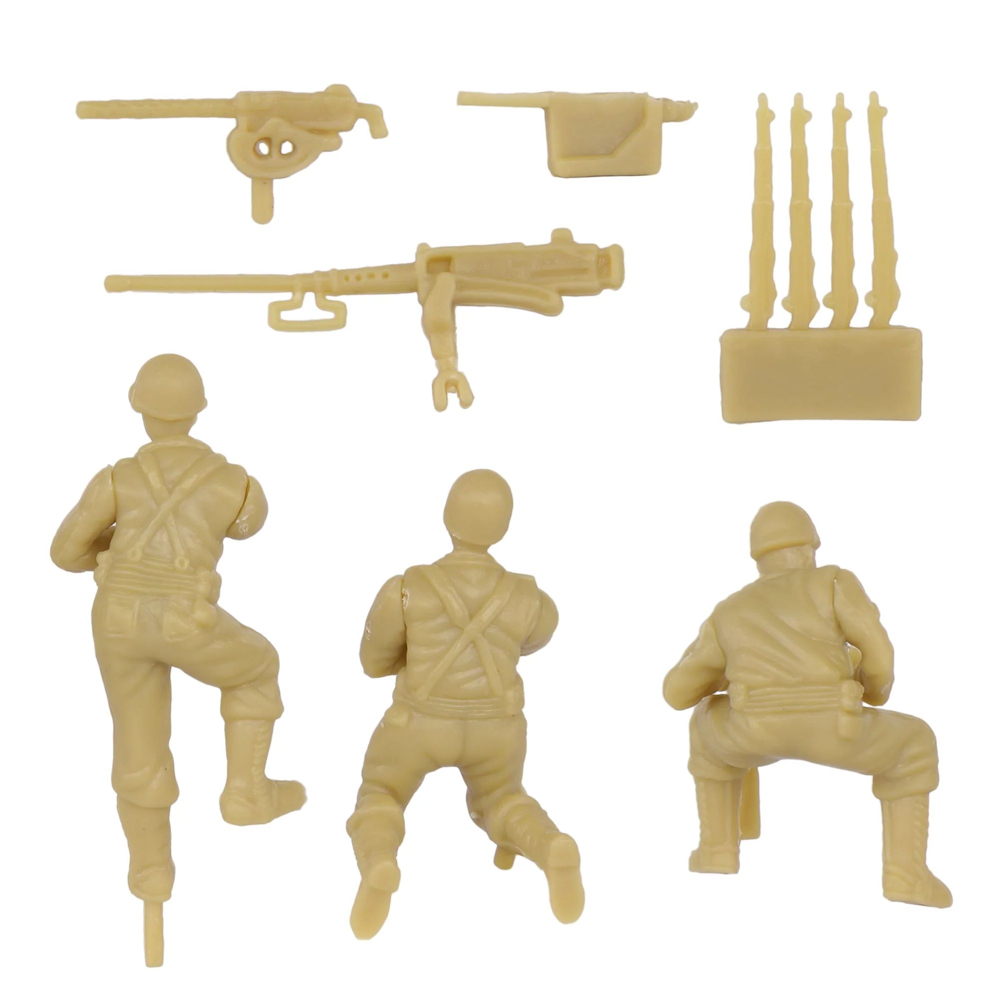 BMC CTS WW2 US M3 Halftrack - 4pc Tan Plastic Army Men Armored Vehicle - Image 5