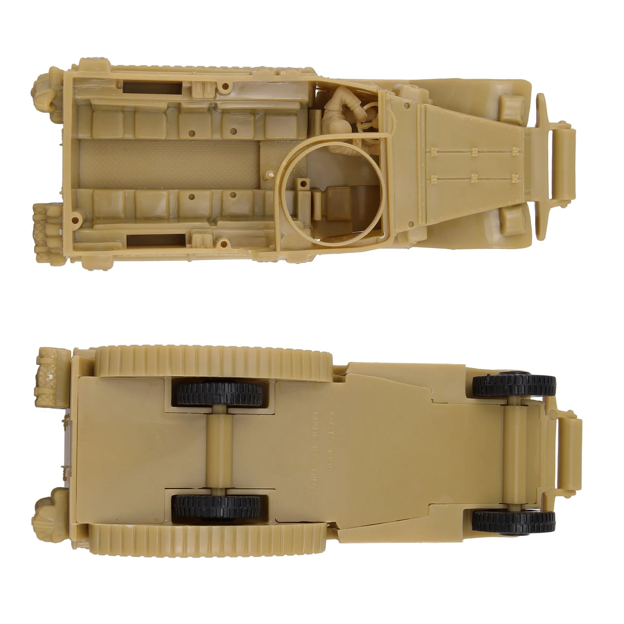 BMC CTS WW2 US M3 Halftrack - 4pc Tan Plastic Army Men Armored Vehicle - Image 6
