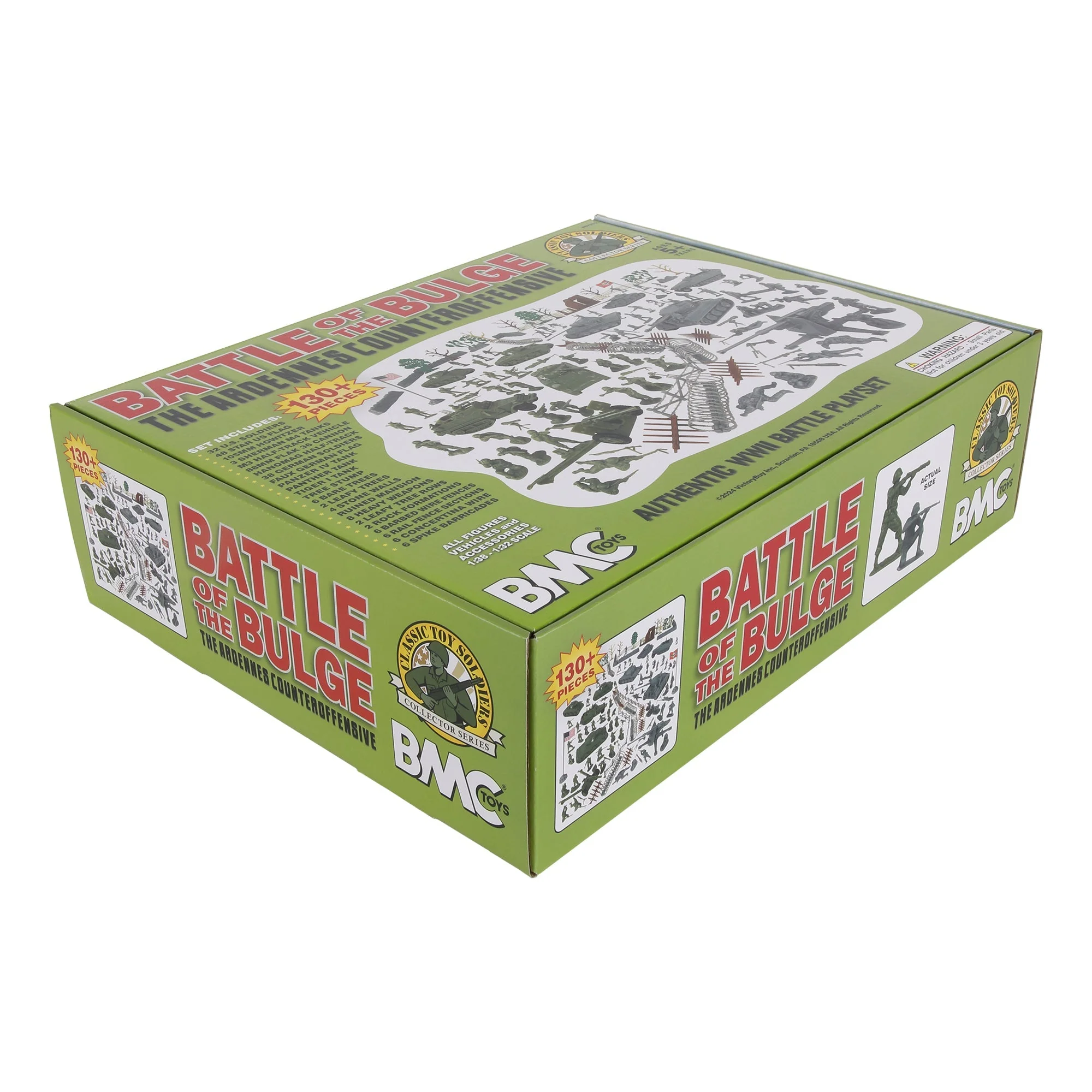 BMC CTS WW2 Battle of the Bulge - Plastic Army Men 130pc Soldier Figure Playset - Image 7