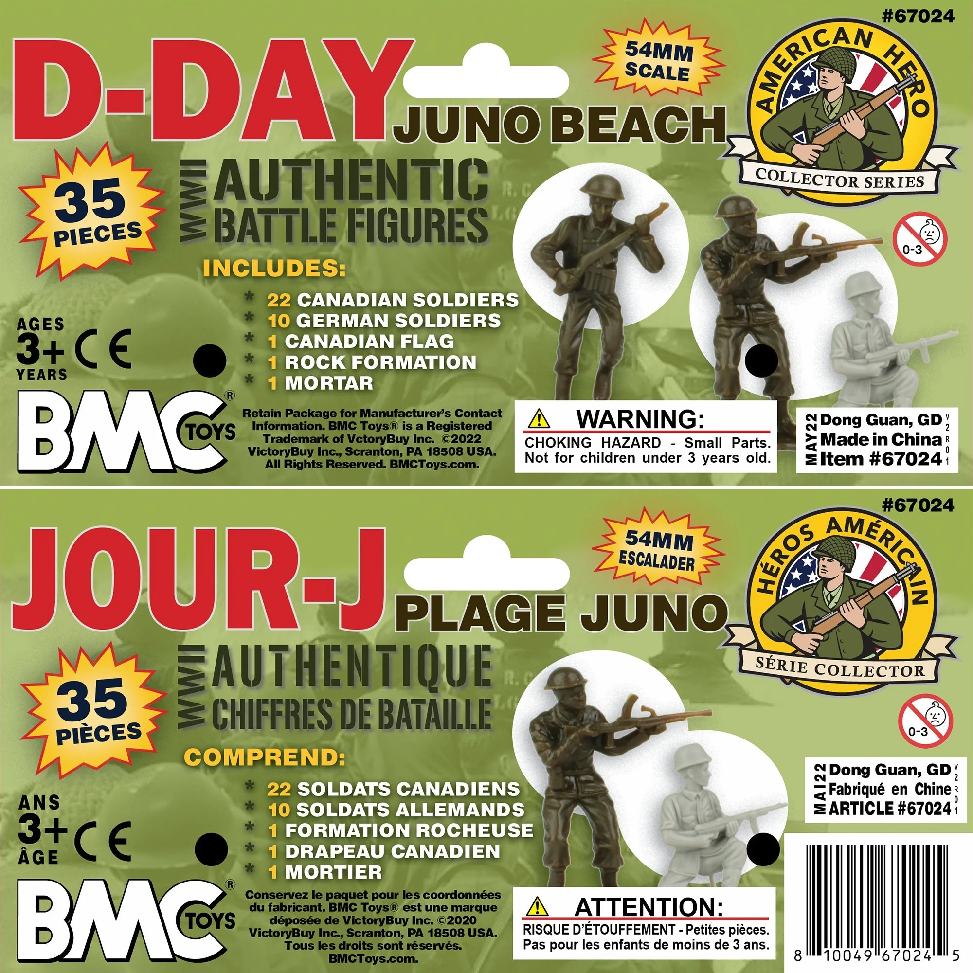 BMC WW2 D-Day Juno Beach Plastic Army Men - 35pc Canada & German Soldier Figures - Image 9