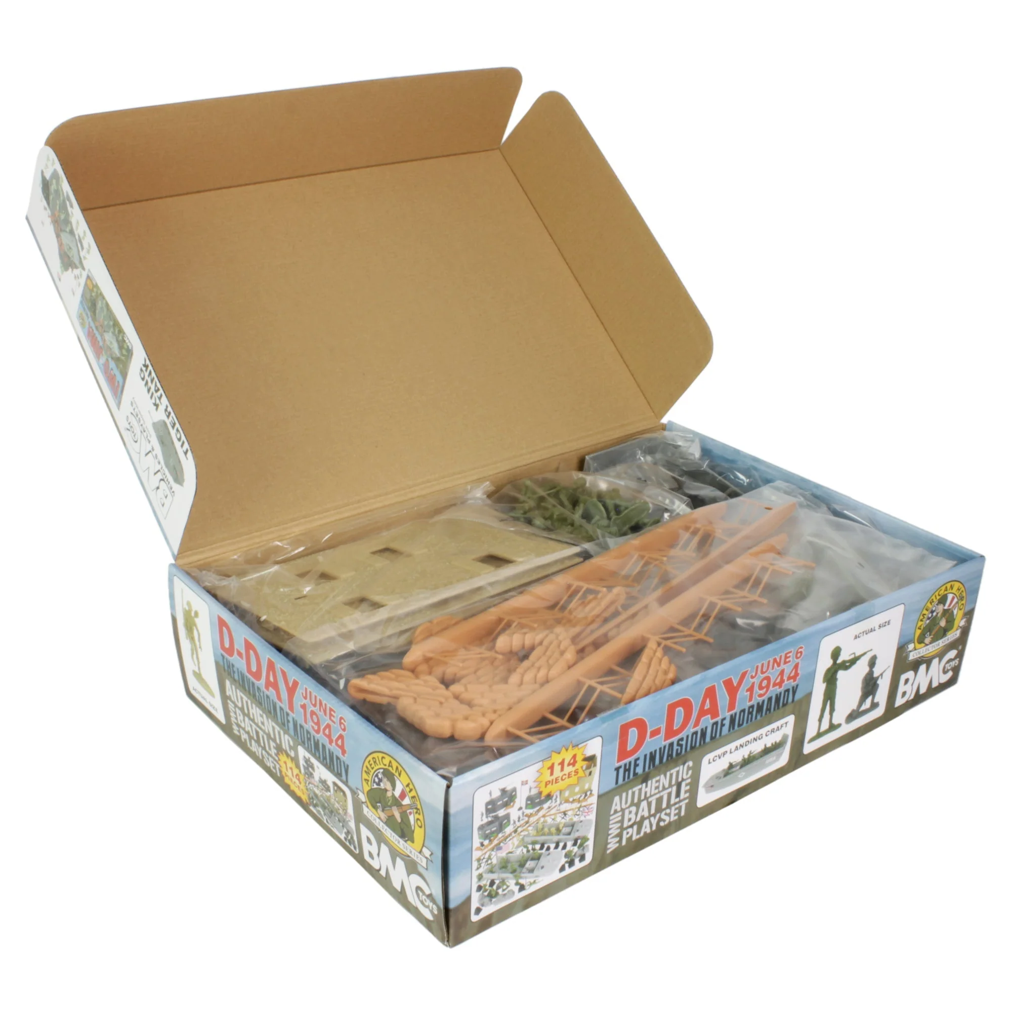 BMC WW2 D-Day Plastic Army Men - Invasion of Normandy 114pc Boxed Playset - Image 10