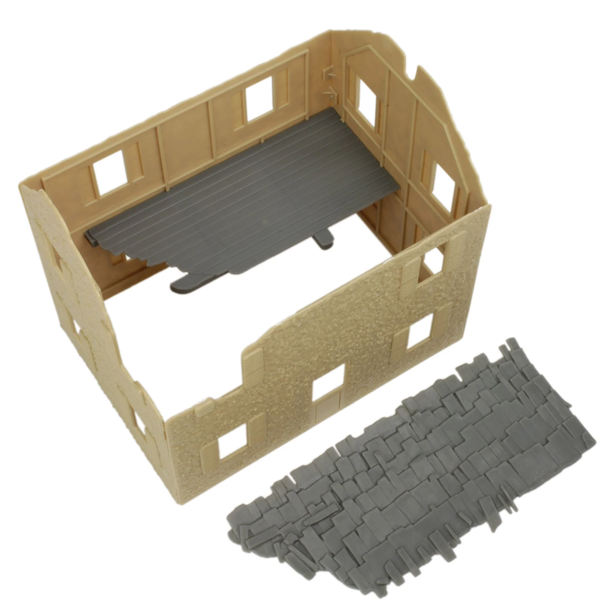 BMC WW2 Bombed French Farm House - Plastic Army Men Playset Accessory - Image 2