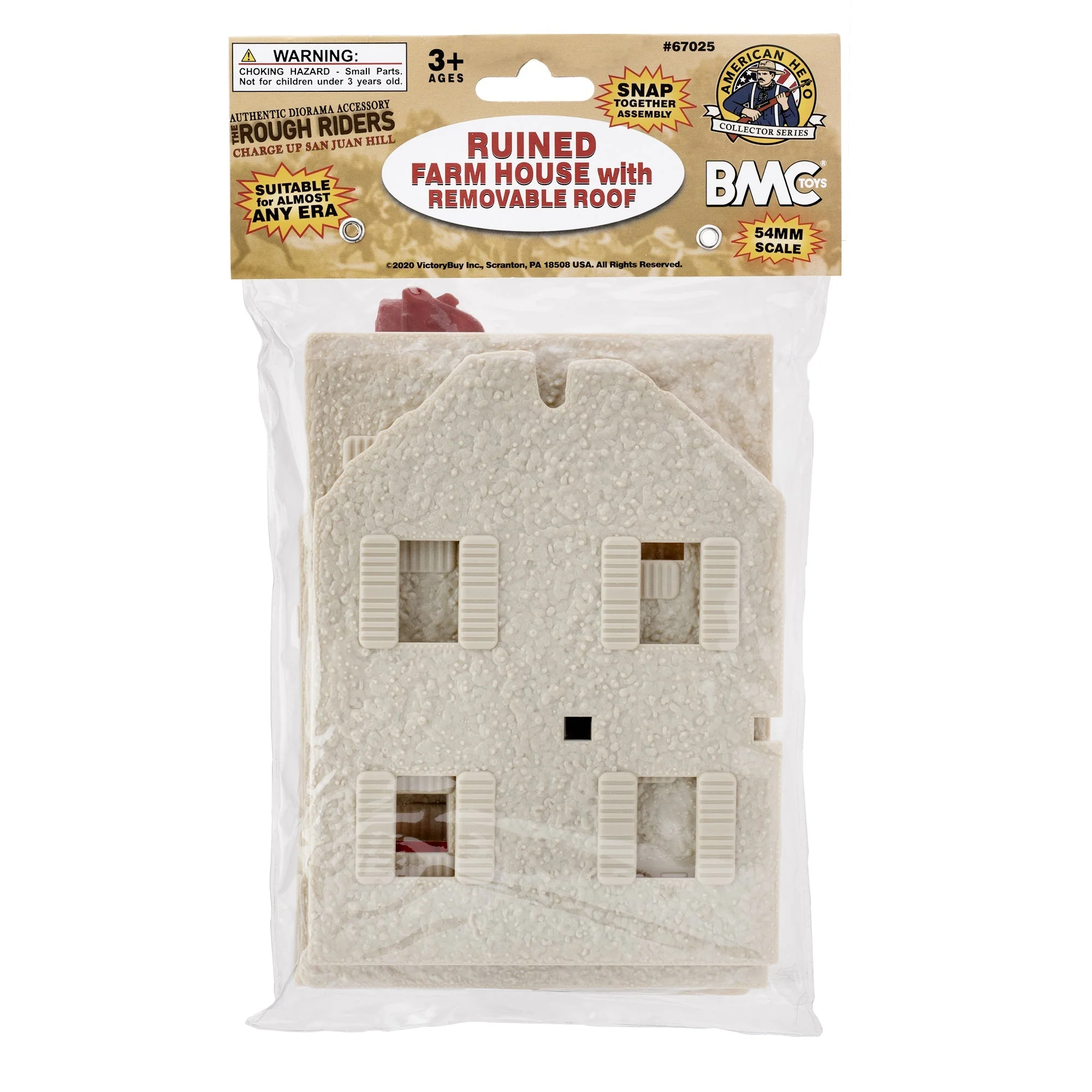 BMC WW2 Ruined Spanish Farm House - Plastic Army Men Playset Accessory - Image 6