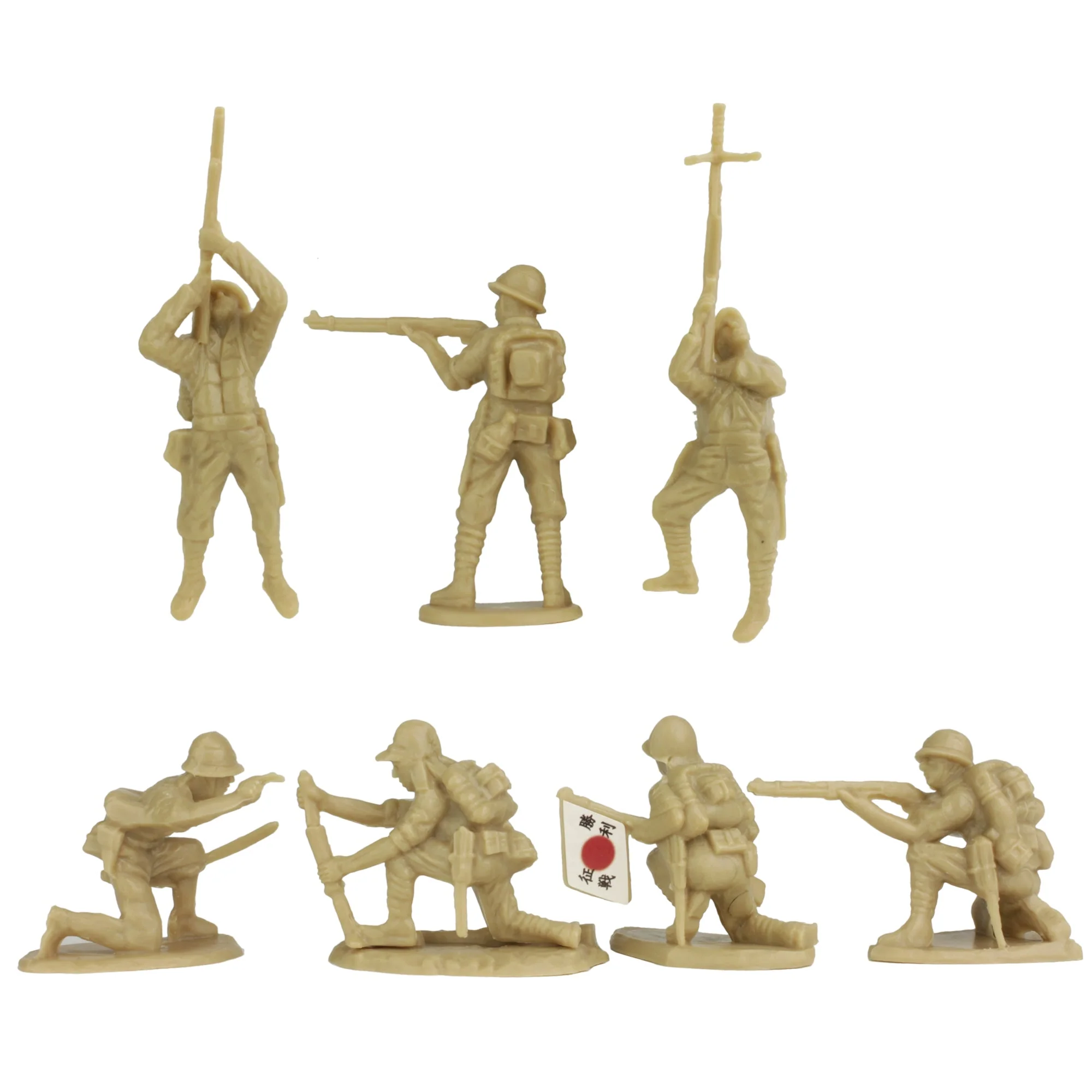 BMC WW2 Japanese Plastic Army Men - 30 Imperial Soldiers of Japan 1:32 Figures - Image 5