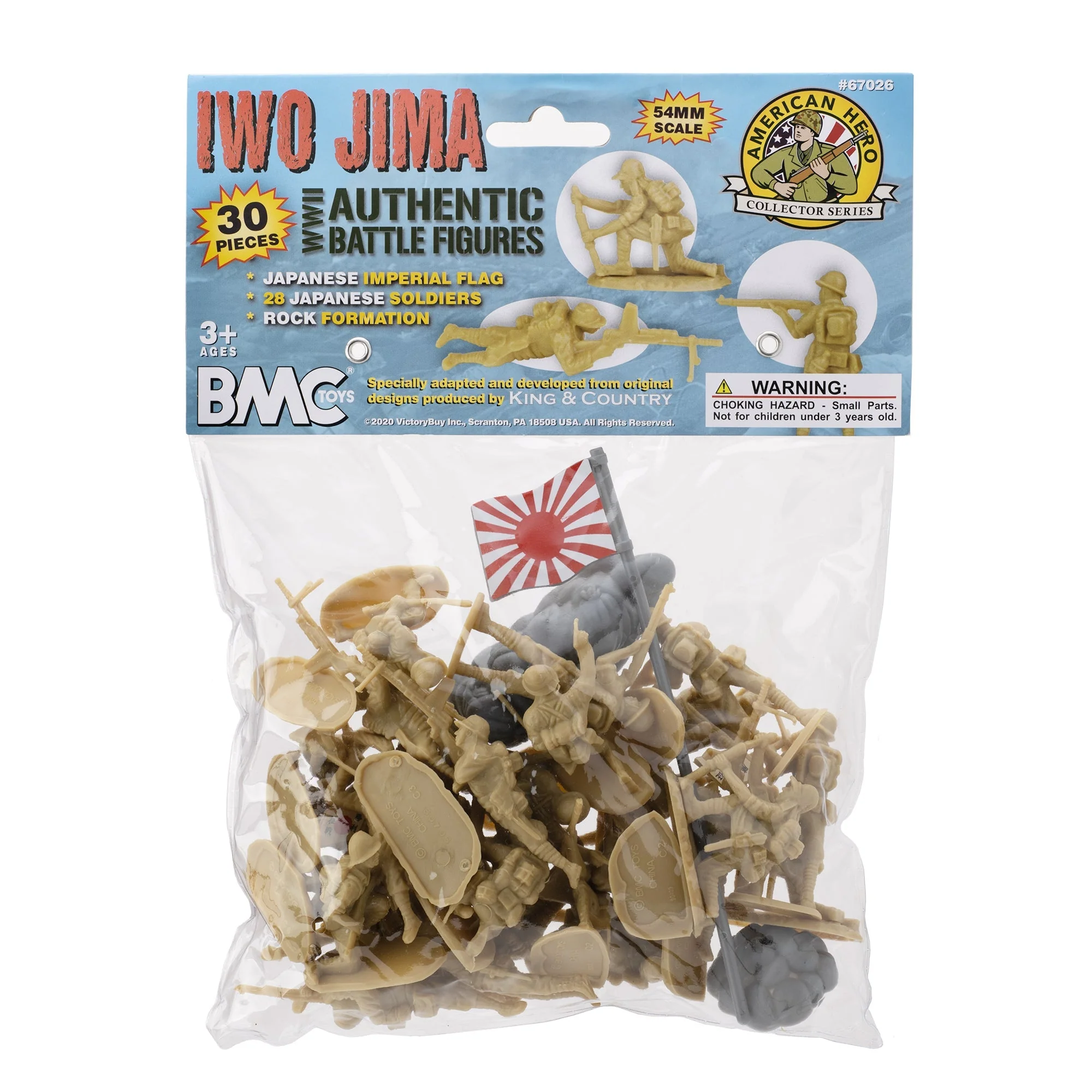 BMC WW2 Japanese Plastic Army Men - 30 Imperial Soldiers of Japan 1:32 Figures - Image 6