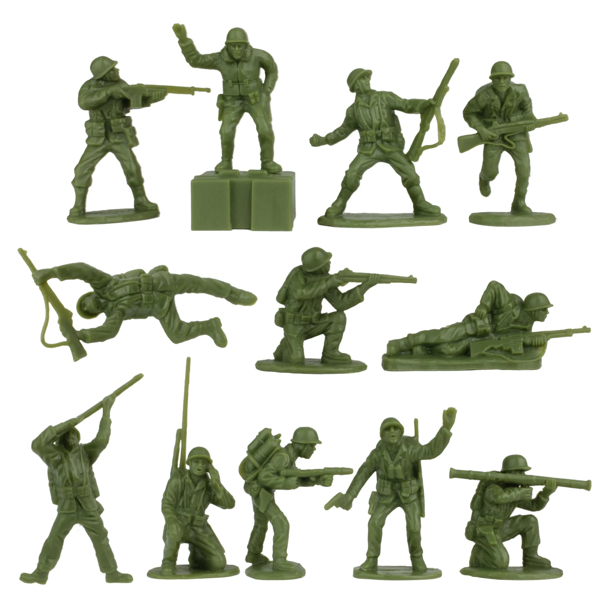 BMC WW2 Iwo Jima US Marines Plastic Army Men - 36 American Soldier Figures - Image 3