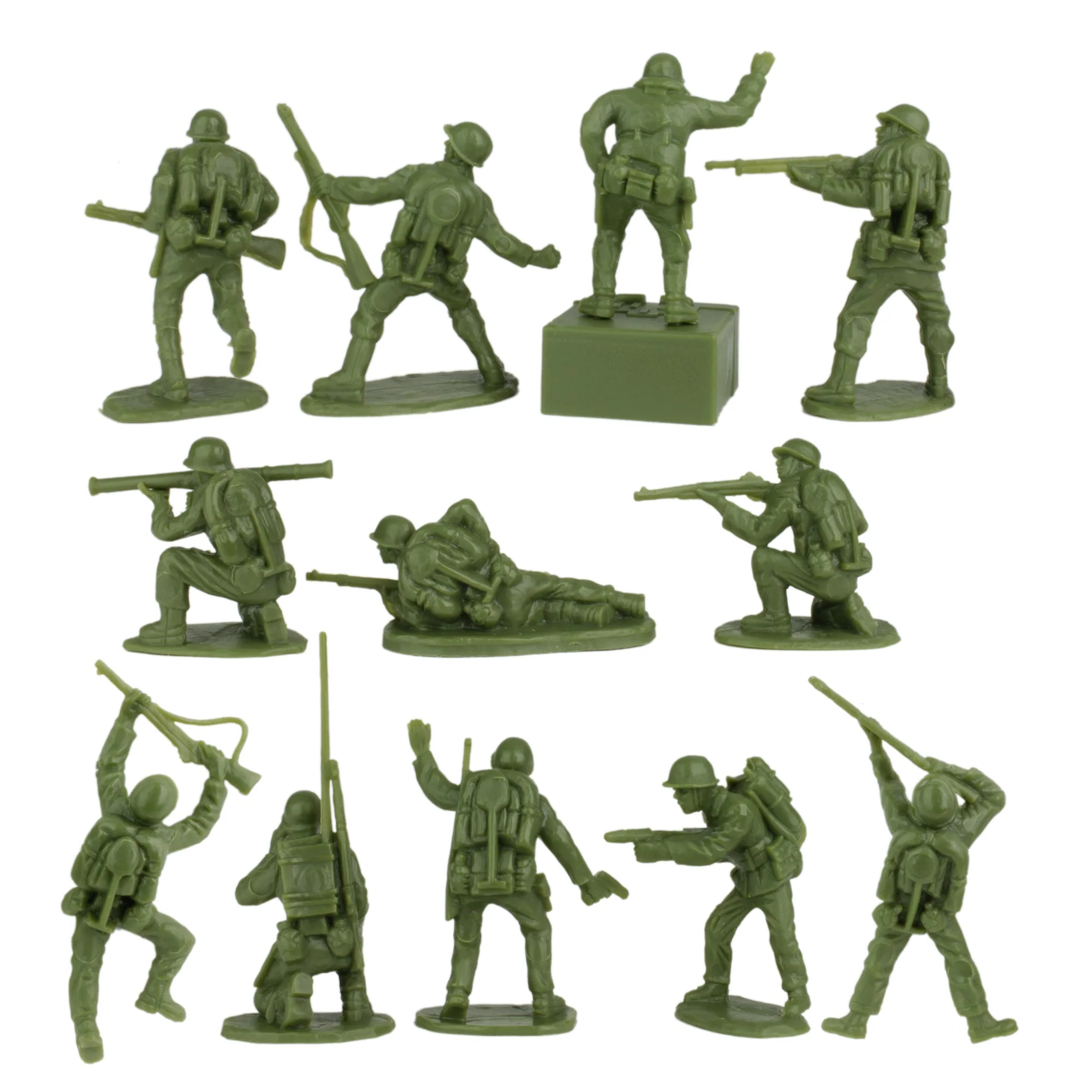 BMC WW2 Iwo Jima US Marines Plastic Army Men - 36 American Soldier Figures - Image 5