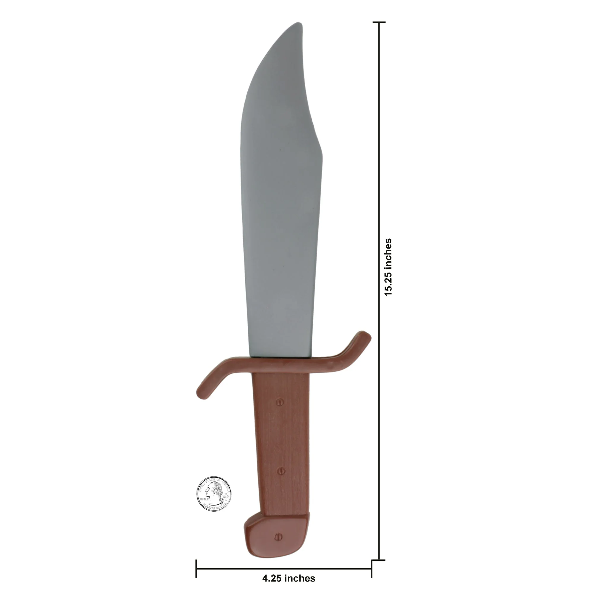 BMC The Alamo Jim Bowie Knife Toy - 15 inch long Life Size Plastic Costume Prop - Image 3