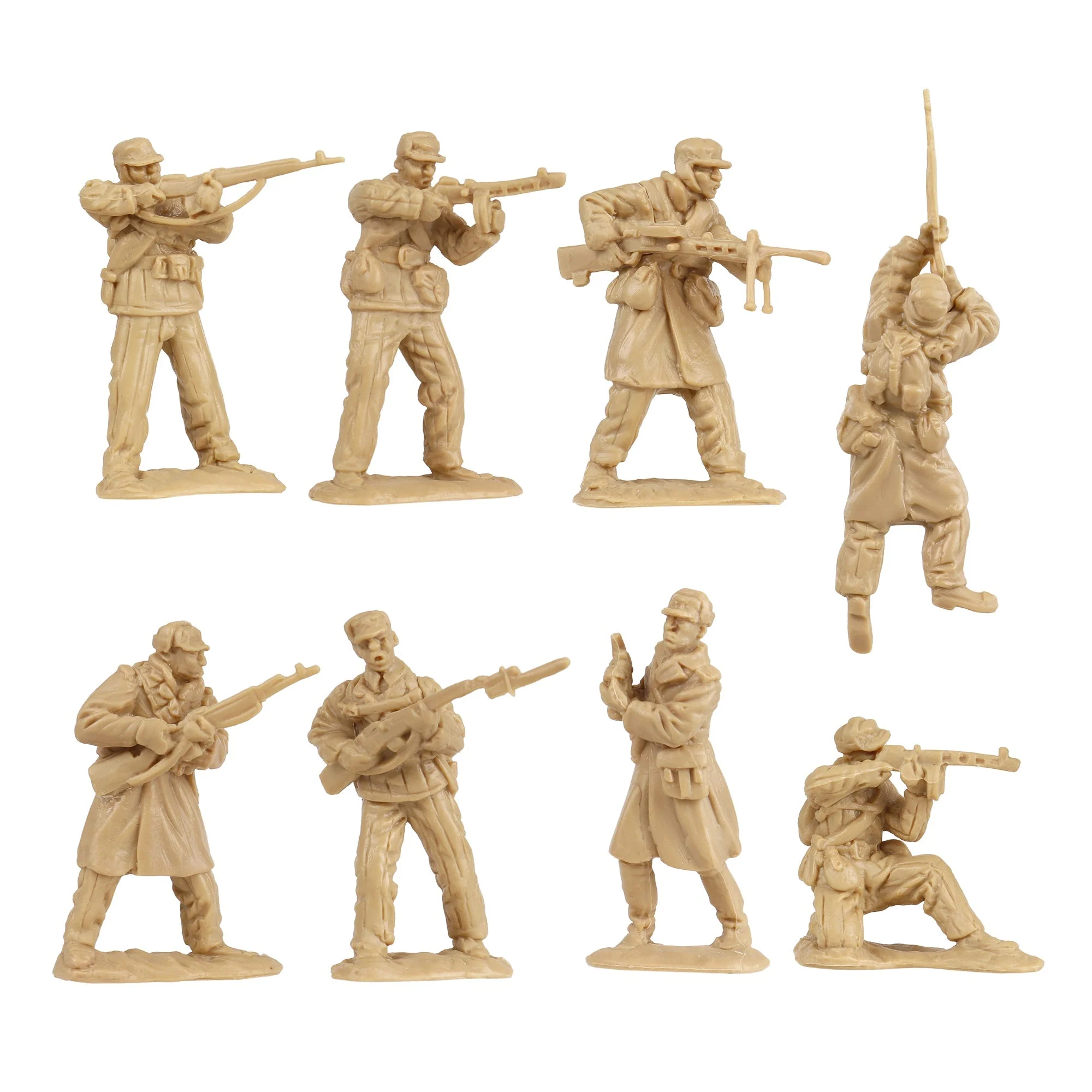 BMC Korean War Winter Battle - 24 American, North Korean, China Soldier Figures - Image 5