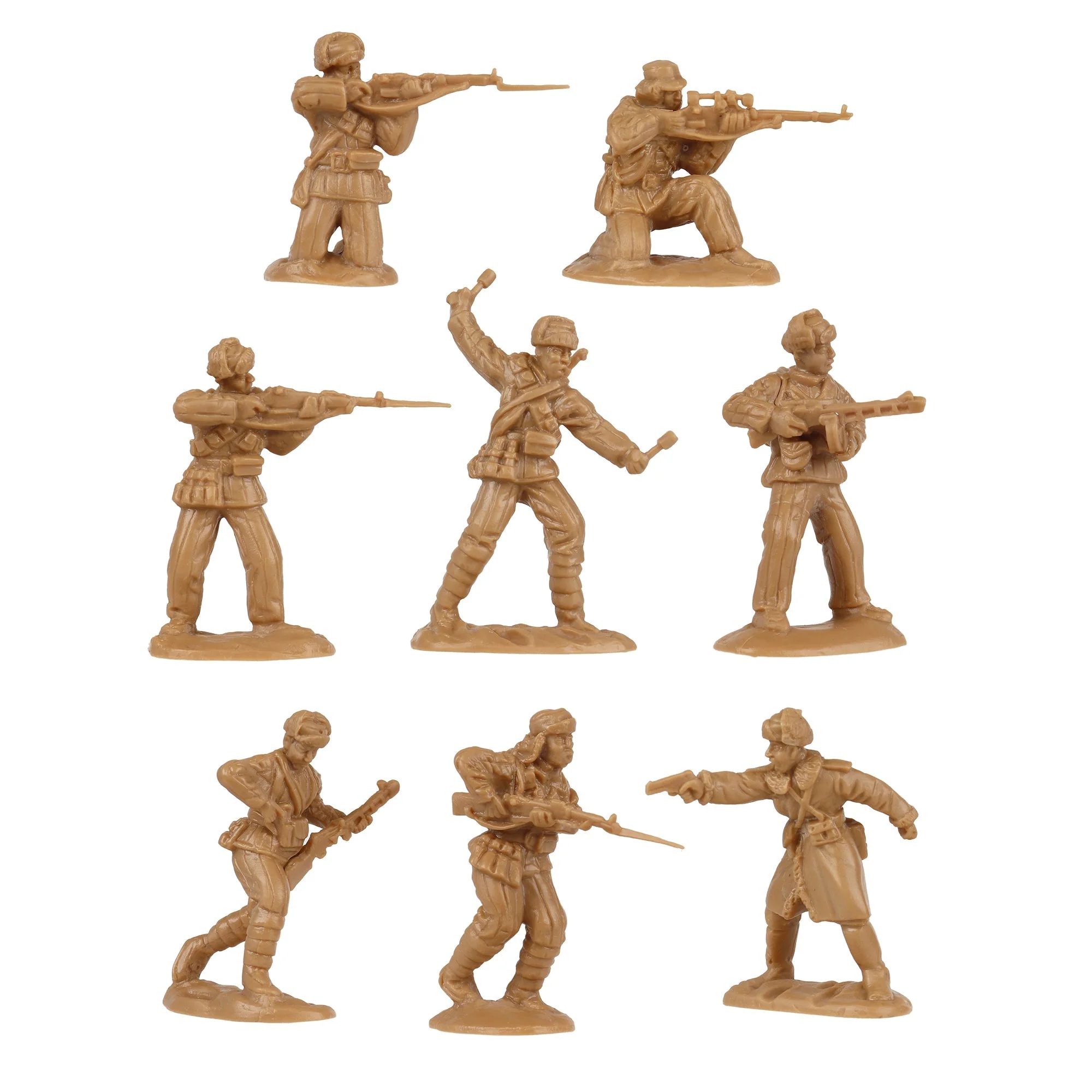 BMC Korean War Winter Battle - 24 American, North Korean, China Soldier Figures - Image 6