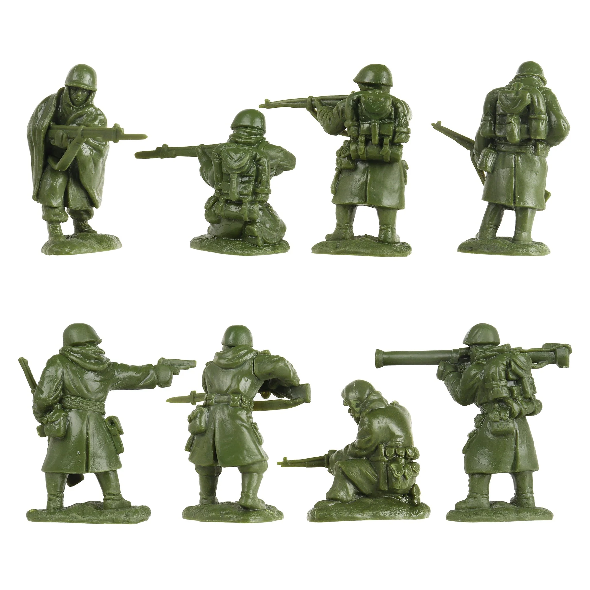 BMC Korean War Winter Battle - 24 American, North Korean, China Soldier Figures - Image 8