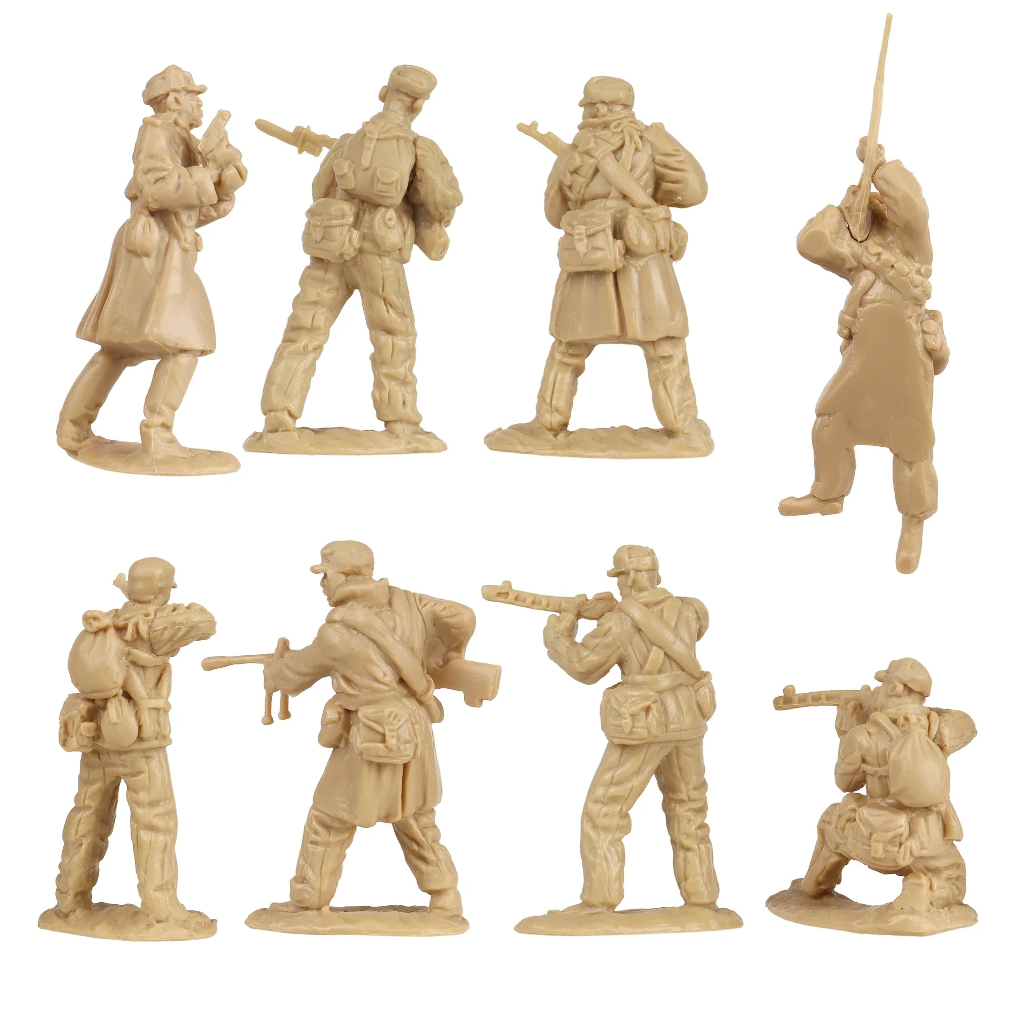 BMC Korean War Winter Battle - 24 American, North Korean, China Soldier Figures - Image 9