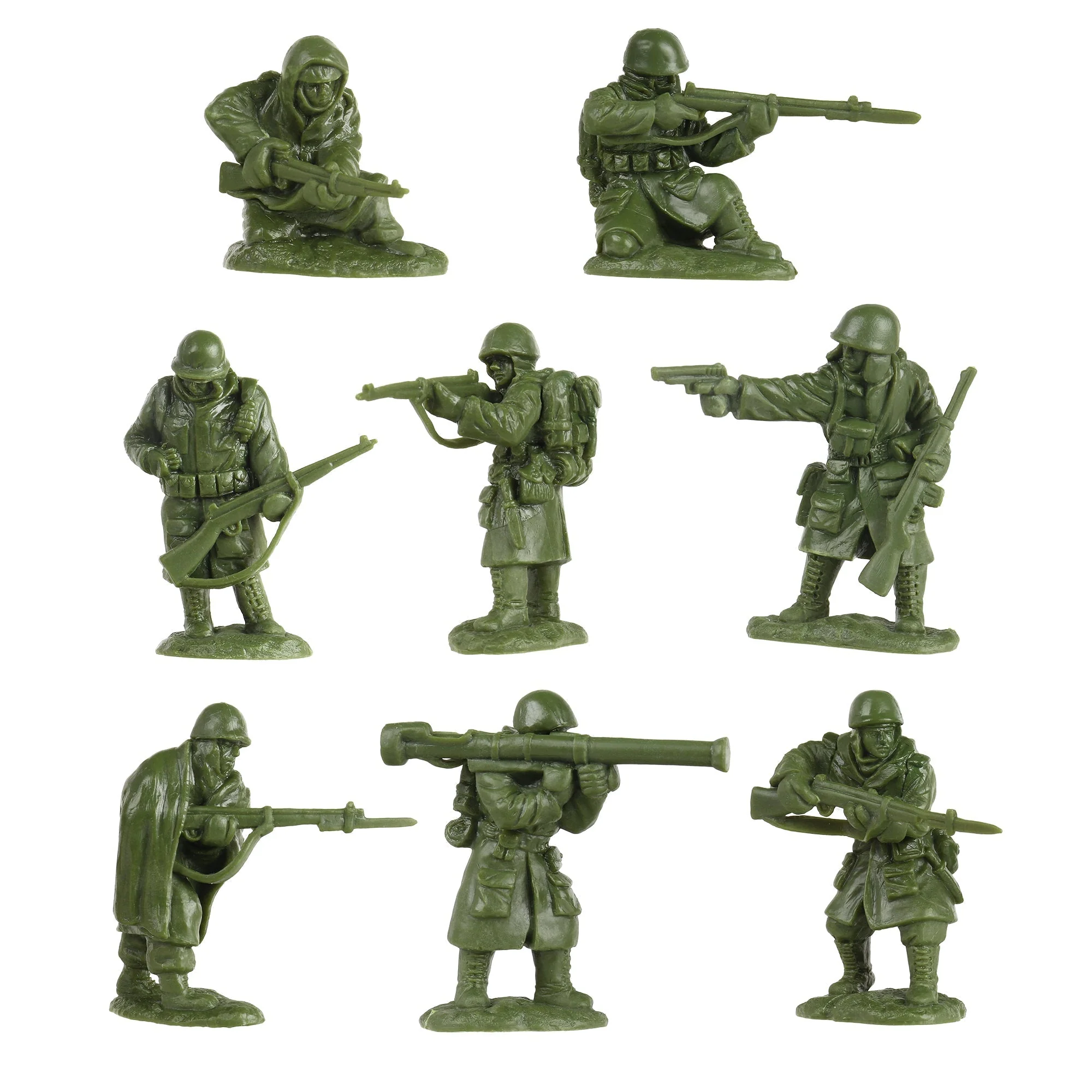 BMC Korean War Winter Battle - 16pc OD Green United States Soldier Figures - Image 3