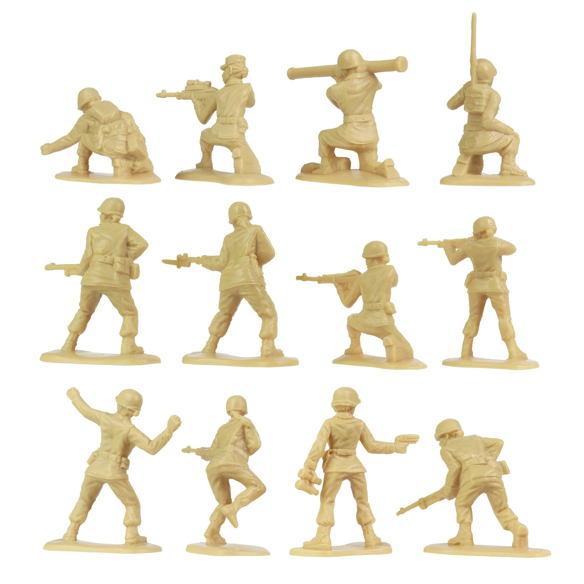 BMC Plastic Army Women - Tan 36pc Female Soldier Figures - Made in USA - Image 6