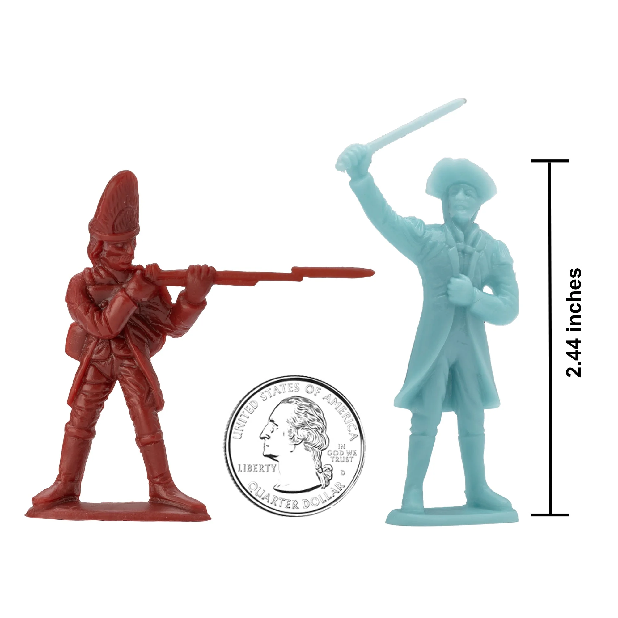 BMC Revolutionary War Battle of Brandywine 44pc Plastic Army Men Soldier Figures - Image 2