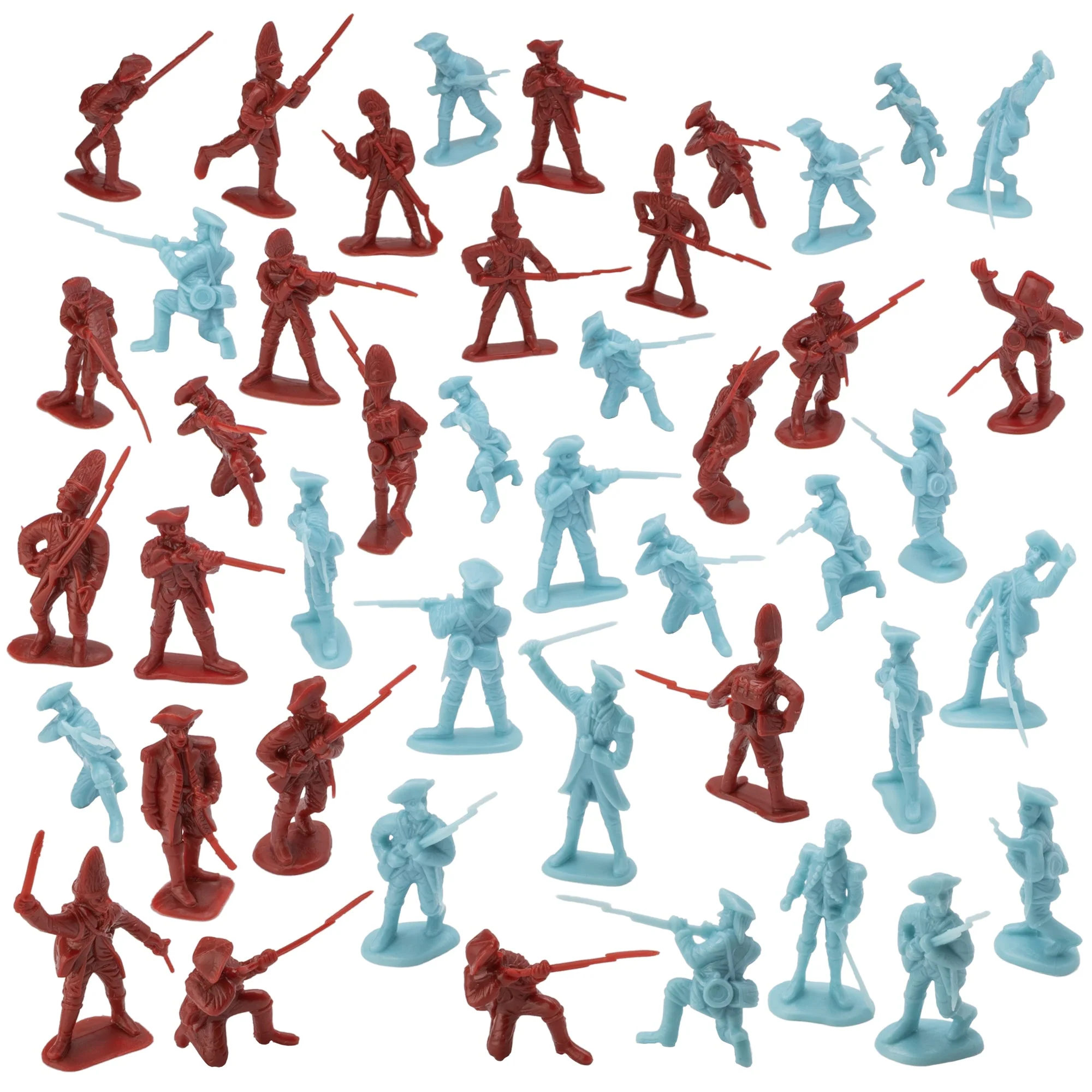 BMC Revolutionary War Battle of Brandywine 44pc Plastic Army Men Soldier Figures - Image 5