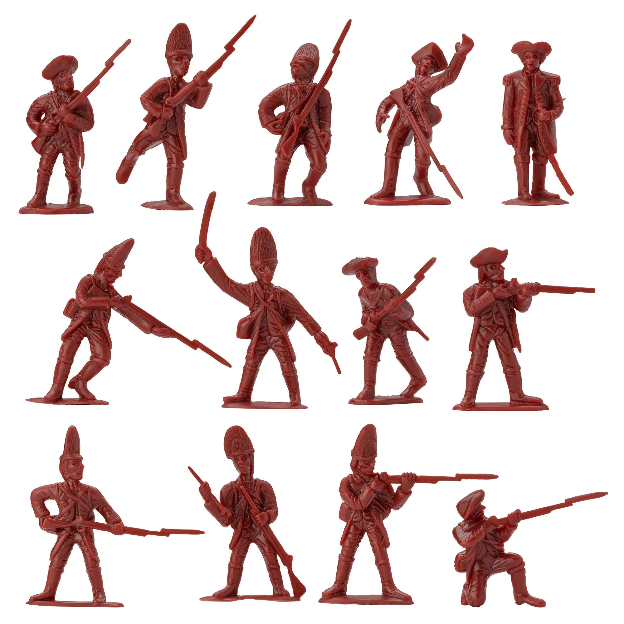 BMC Revolutionary War Battle of Brandywine 44pc Plastic Army Men Soldier Figures - Image 7
