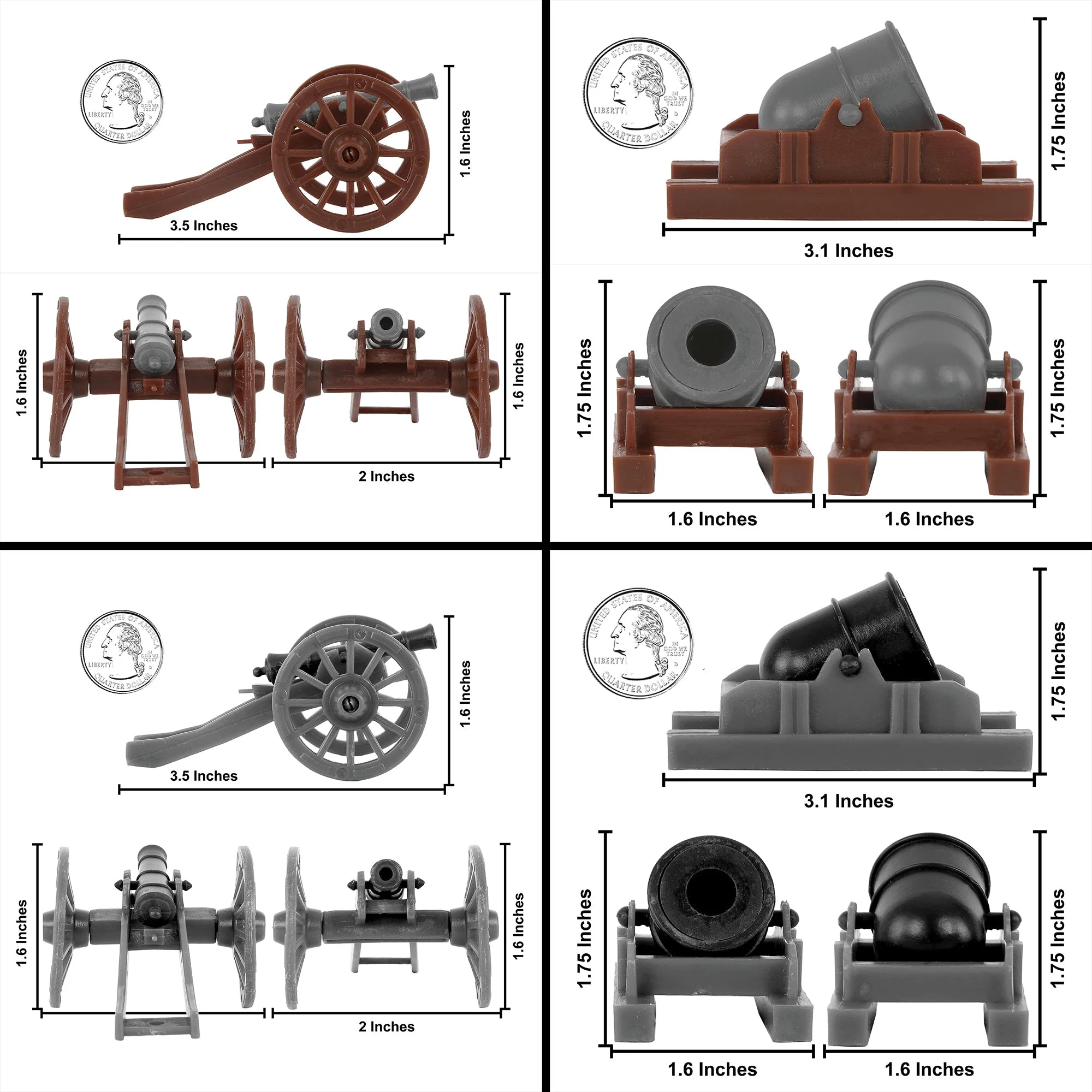 BMC Revolutionary War Battle of Bunker Hill - 115pc Plastic Army Soldier Playset - Image 5