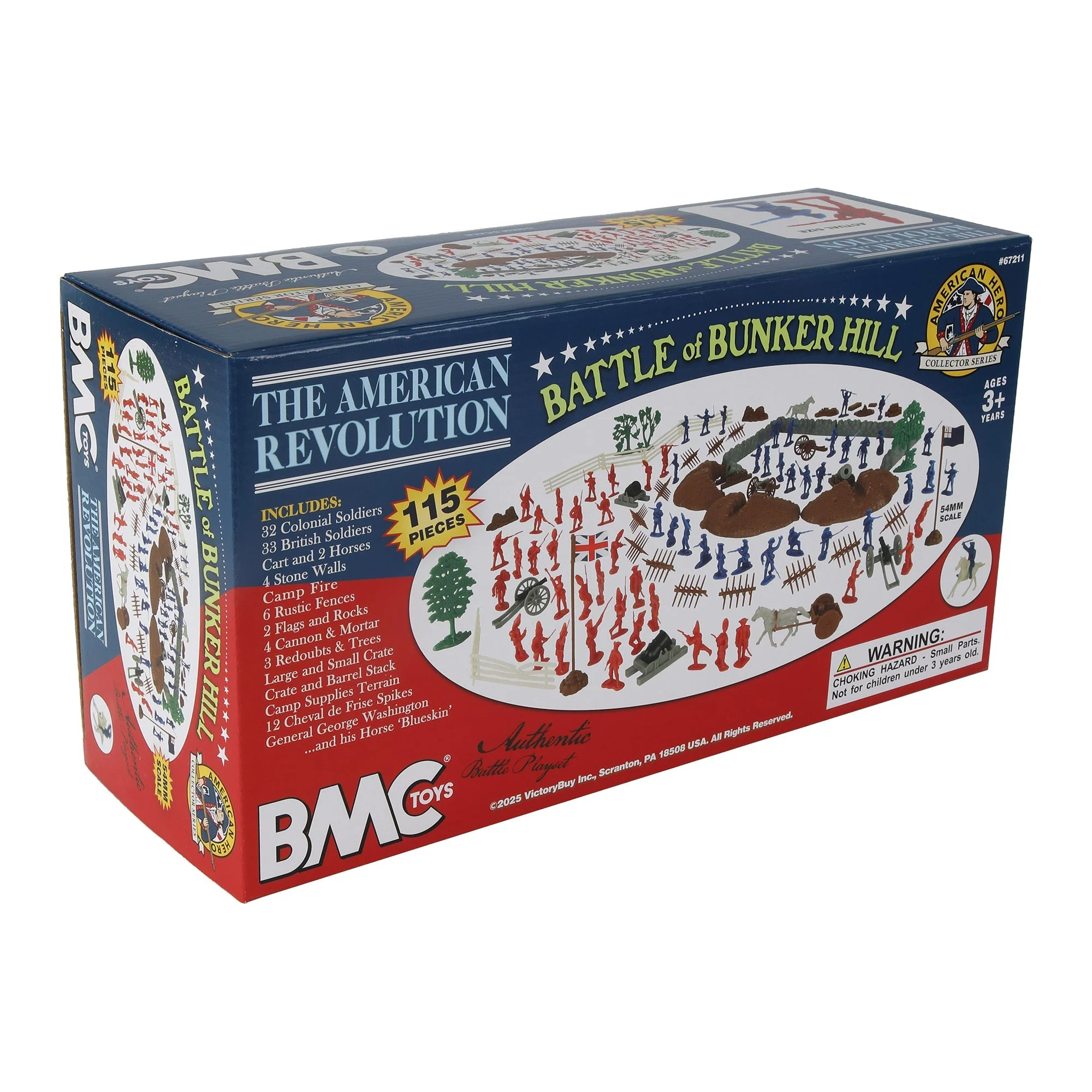 BMC Revolutionary War Battle of Bunker Hill - 115pc Plastic Army Soldier Playset - Image 8