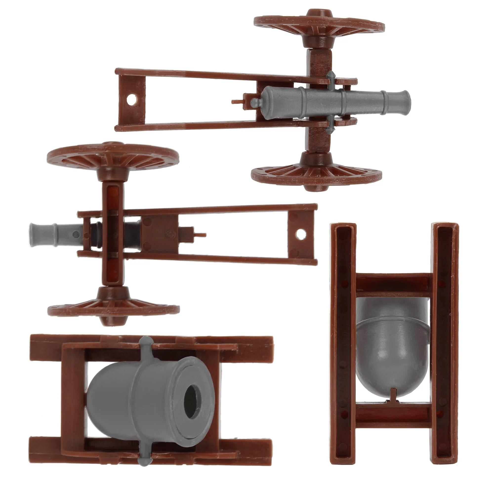 BMC Revolutionary War Cannon & Mortar - Miniature 6pc Plastic Soldiers Accessory - Image 4