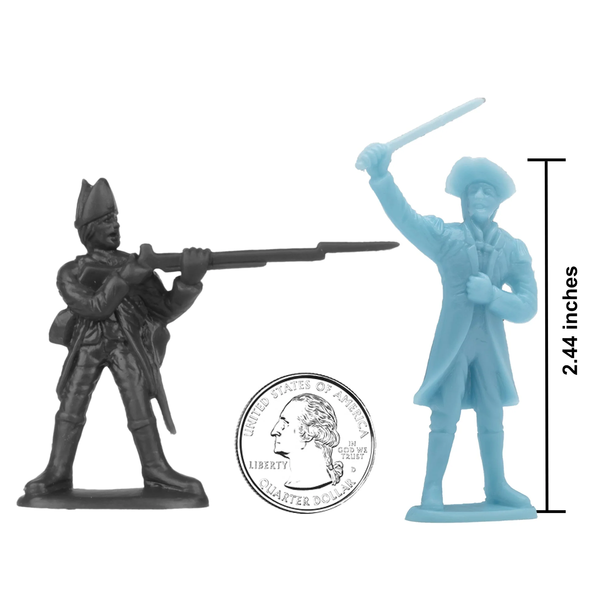 BMC Revolutionary War Battle of Trenton - Plastic Army Men Soldier Figures - Image 2