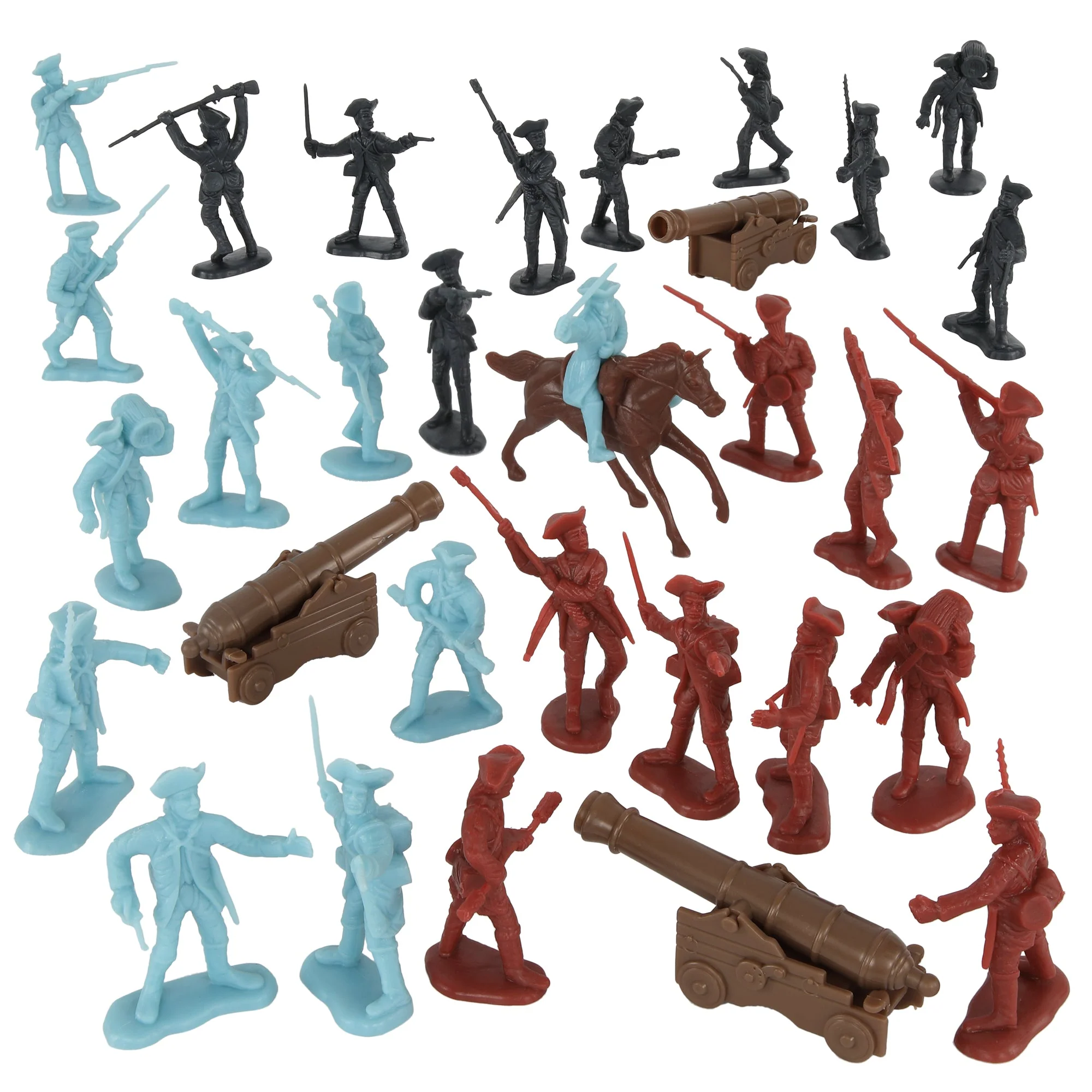 BMC ARW Battle of White Plains Artillery Crews - 32pc Plastic Soldiers & Cannon - Image 6