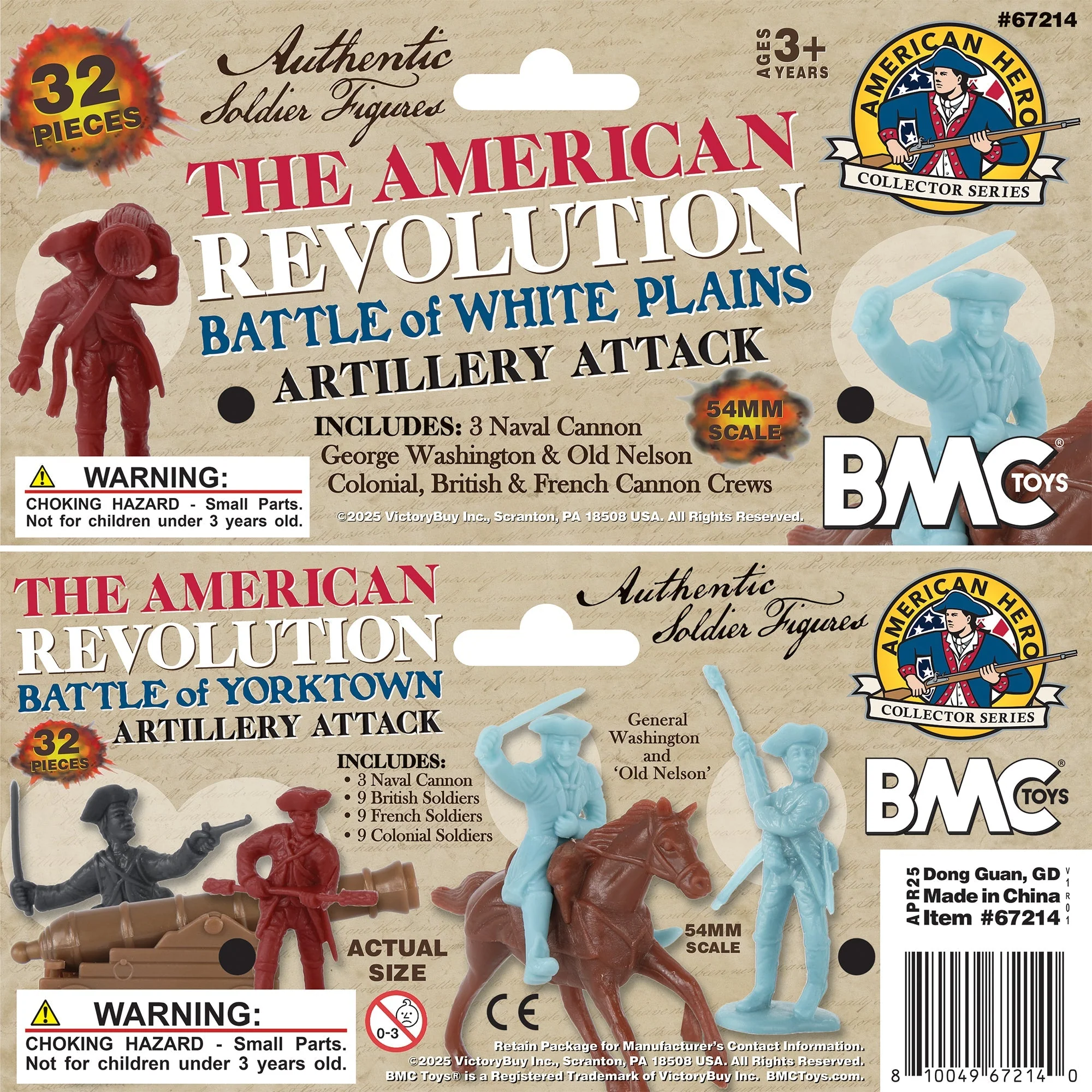 BMC ARW Battle of White Plains Artillery Crews - 32pc Plastic Soldiers & Cannon - Image 8