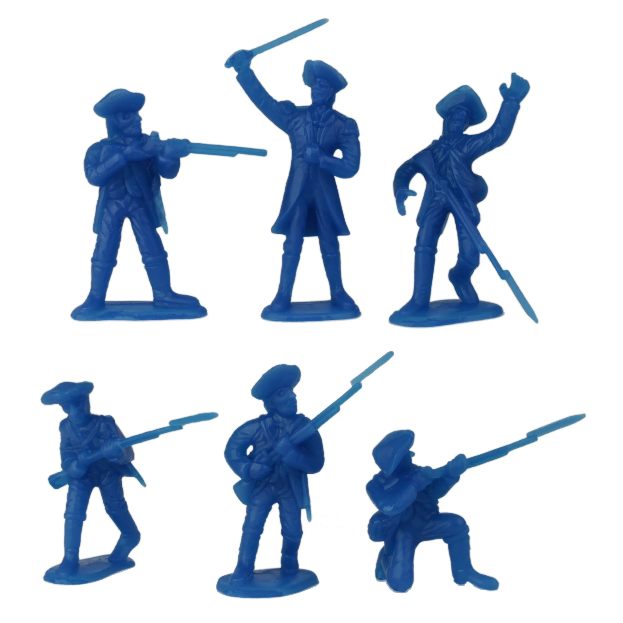 BMC Revolutionary War Plastic Army Men - 34 British, American, French Soldiers - Image 3