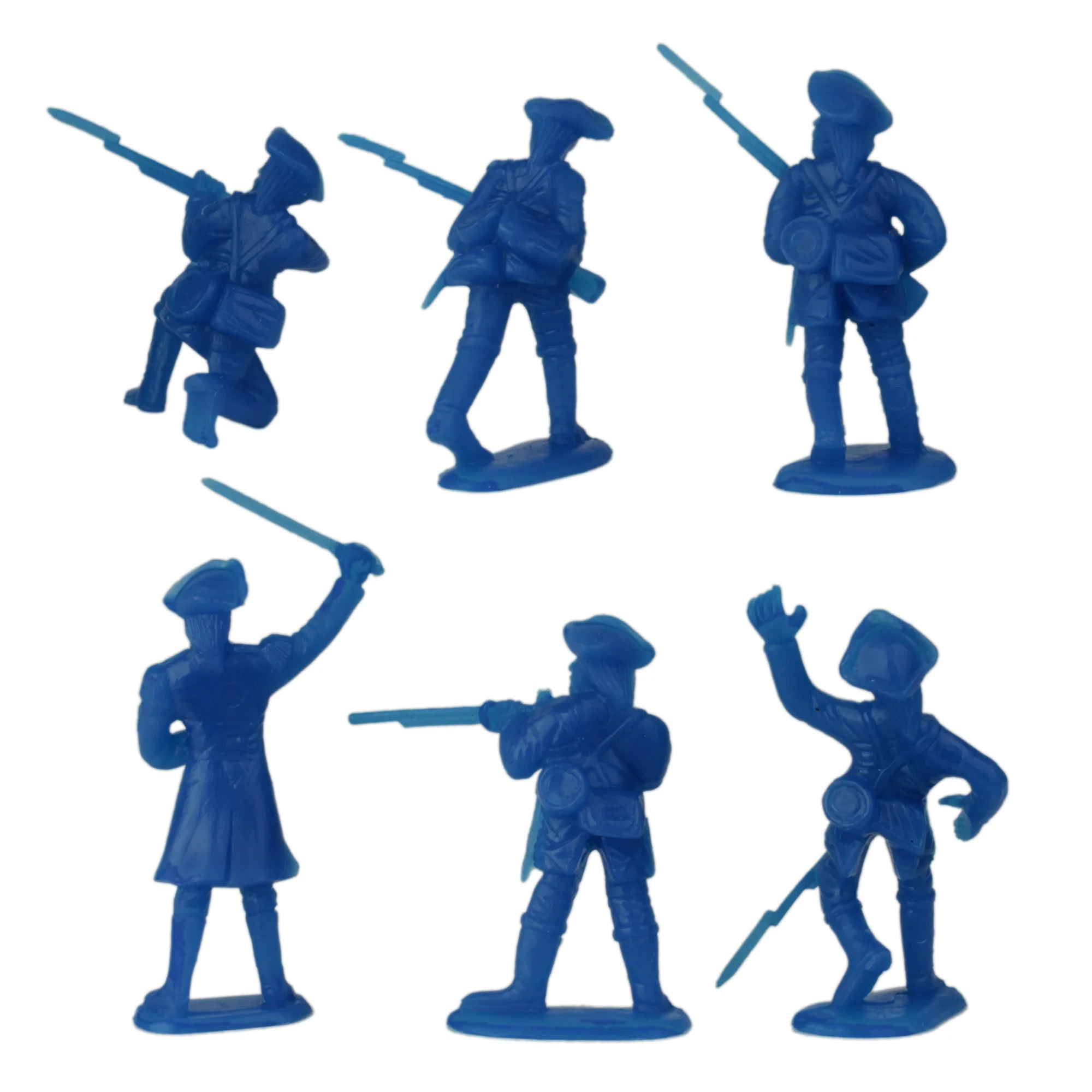 BMC Revolutionary War Plastic Army Men - 34 British, American, French Soldiers - Image 7