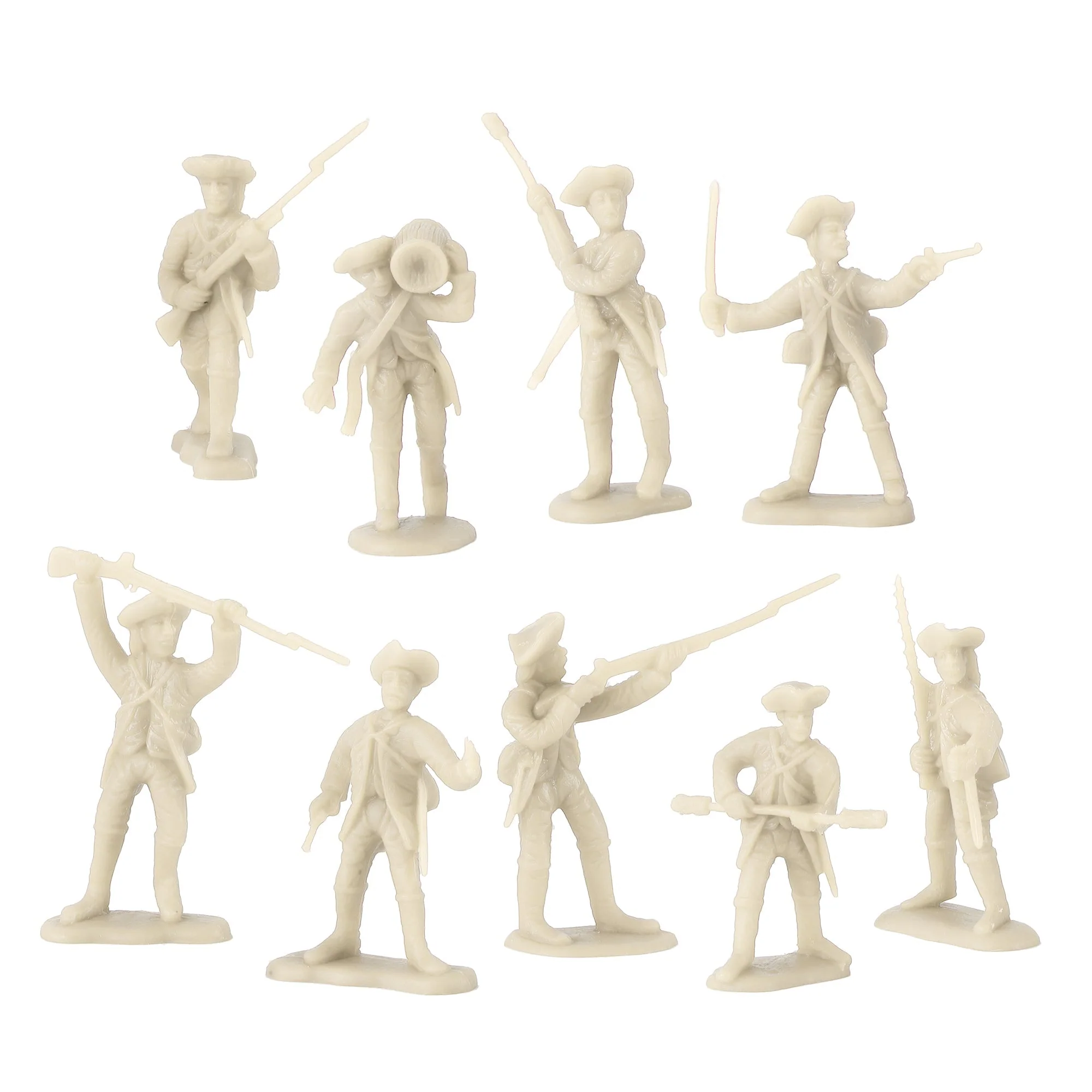 BMC Revolutionary War Yorktown Artillery Crews - 32pc Plastic Soldiers & Cannon - Image 5