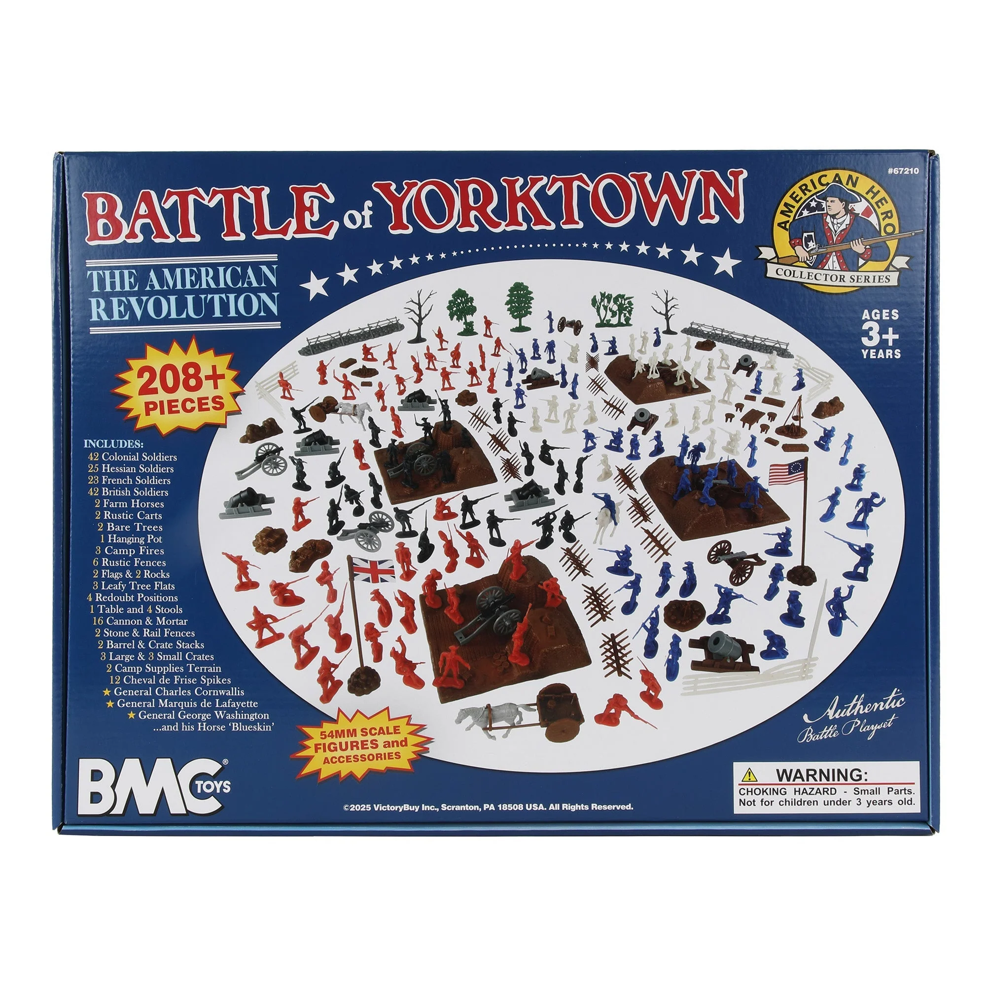 BMC Revolutionary War Battle of Yorktown - 208pc Plastic Army Soldier Playset - Image 8