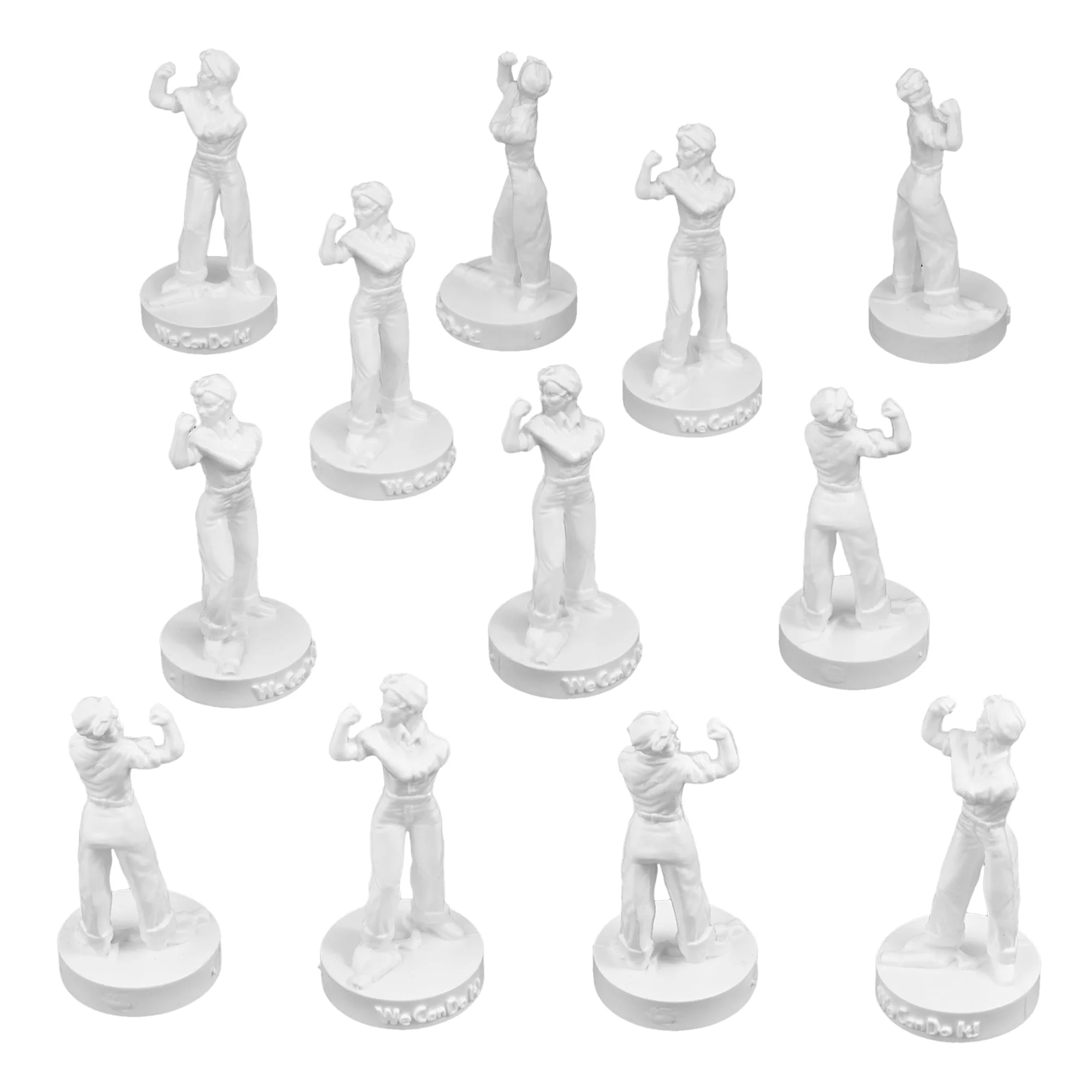 BMC ROSIE the RIVETER Plastic Figures - 12pc Paintable Model Figurine Statues - Image 4