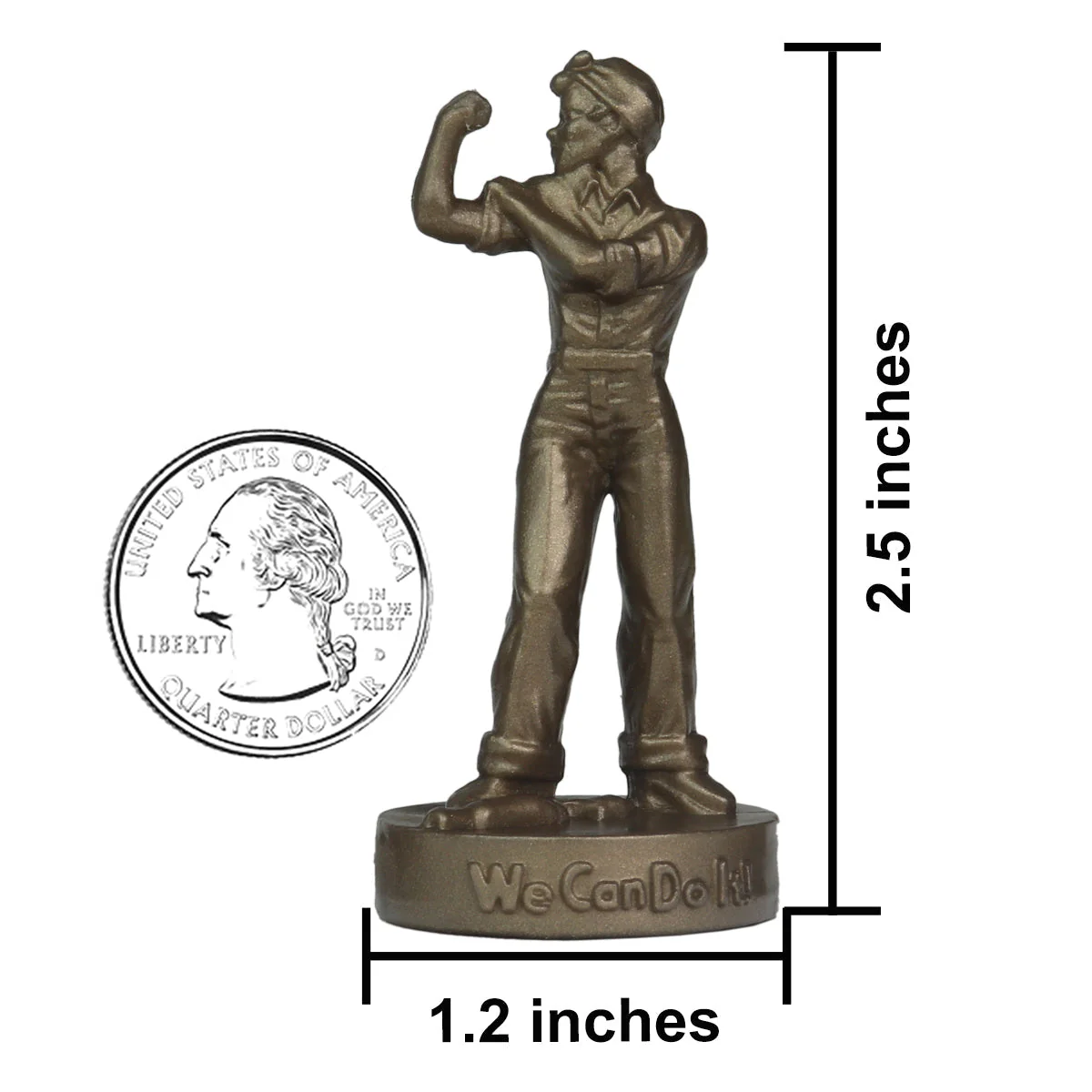 BMC ROSIE the RIVETER Plastic Figures - 12pc Classic Statue Colors - Image 3