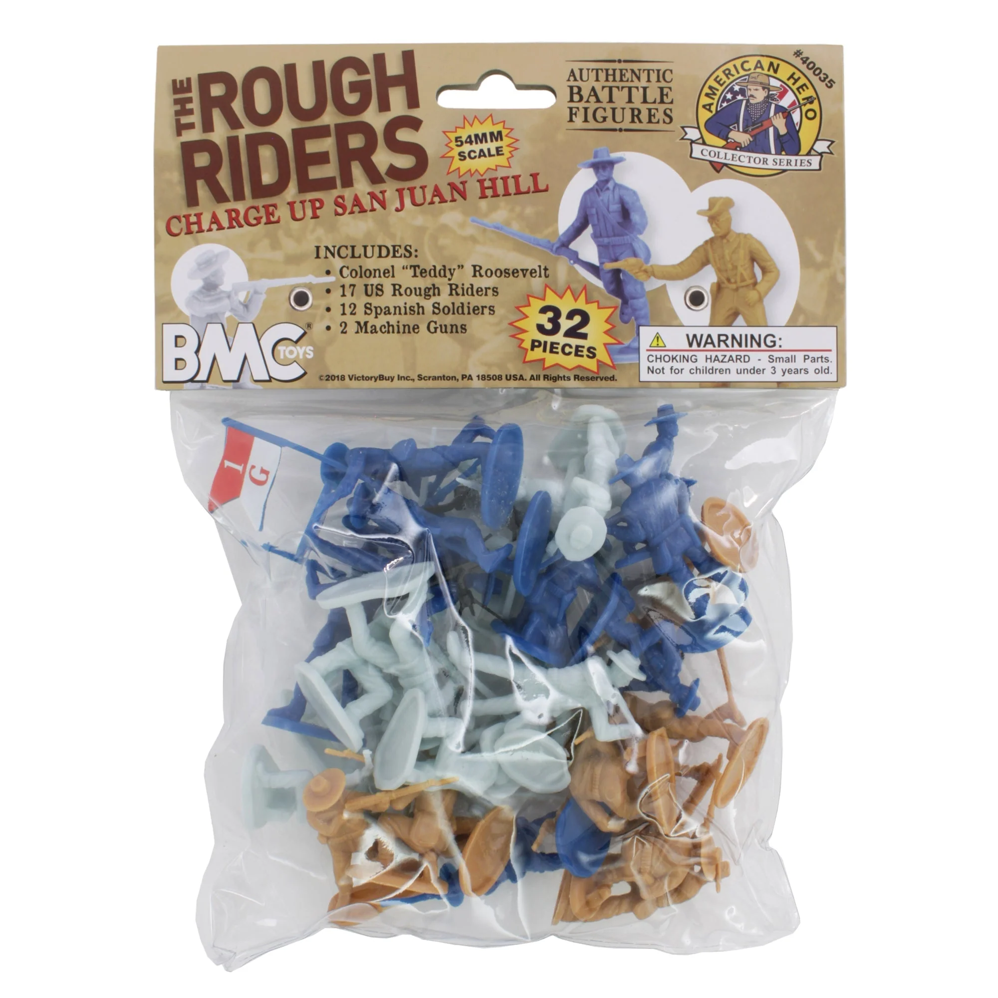 BMC The Rough Riders Charge Up San Juan Hill - 32pc Soldier Figures - Image 7