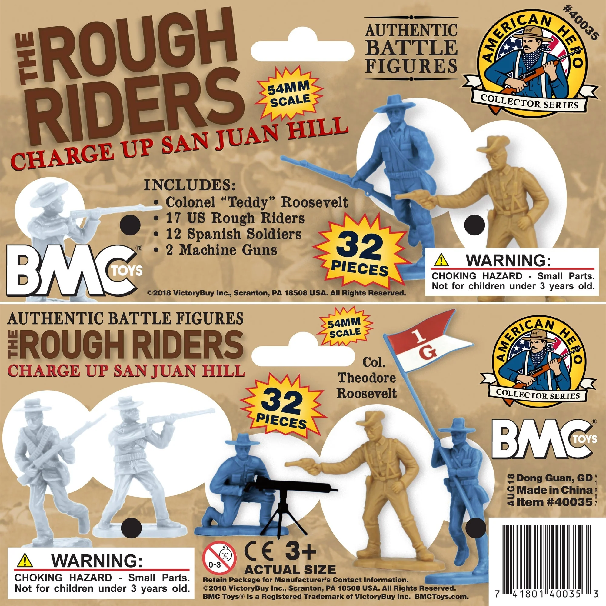 BMC The Rough Riders Charge Up San Juan Hill - 32pc Soldier Figures - Image 8